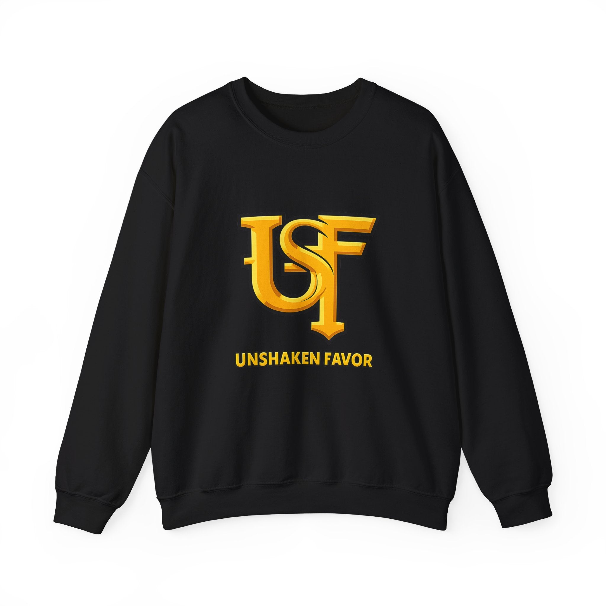 Unshaken Favor Sweatshirt — Inspirational Faith Crewneck