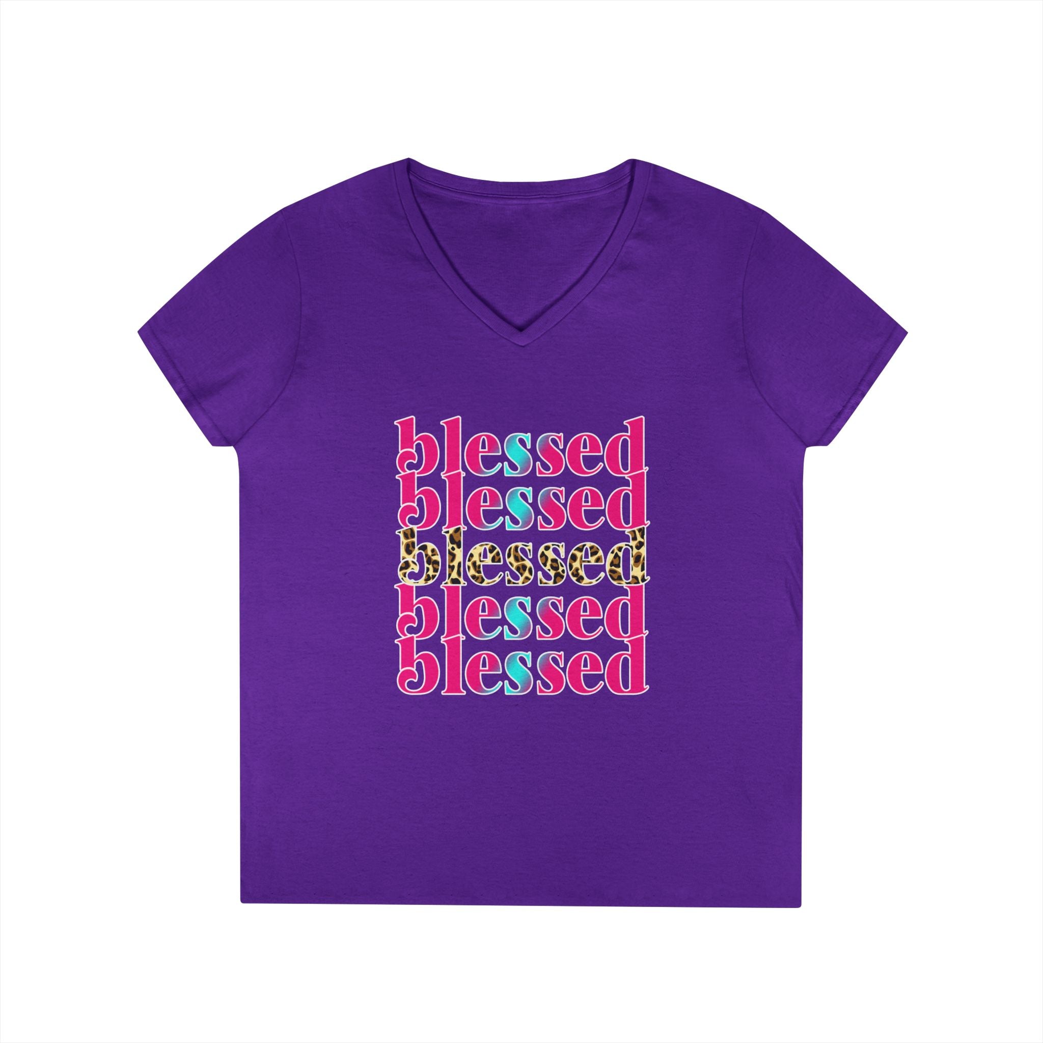 Blessed Ladies' V-Neck T-Shirt