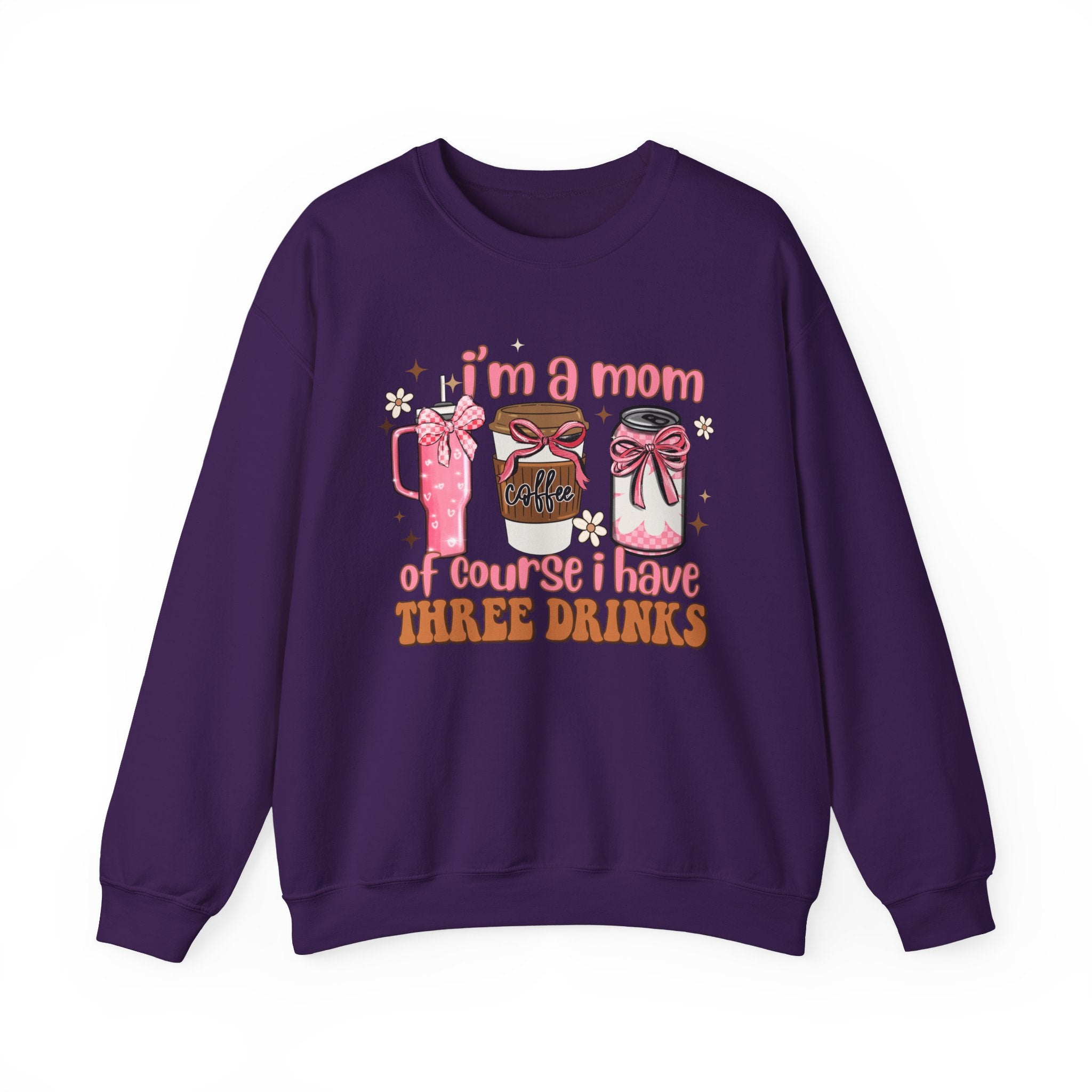Funny Mom Sweatshirt, Cozy Gift for Coffee Lovers