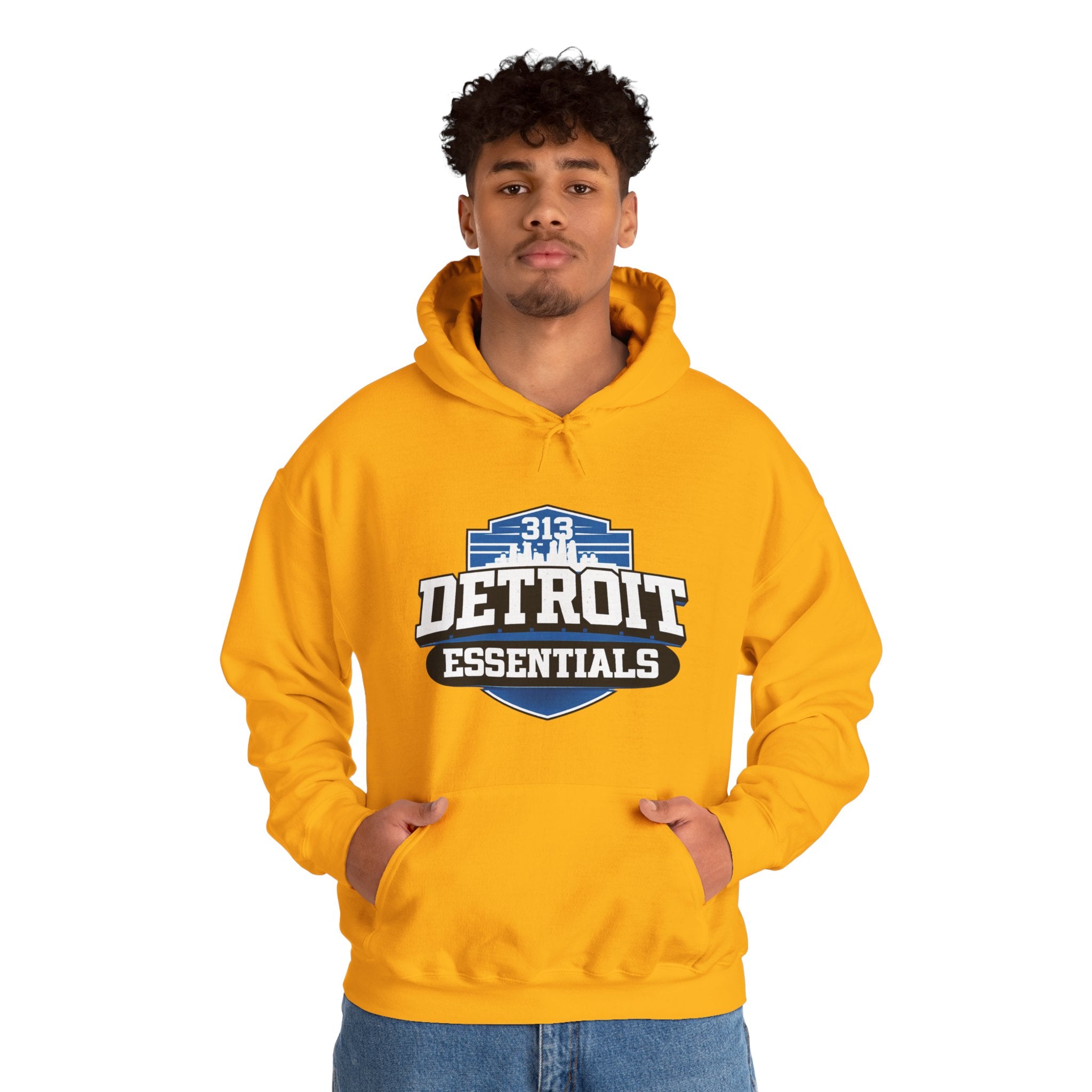 Detroit Essentials Hoodie — 313 Detroit Streetwear Pullover