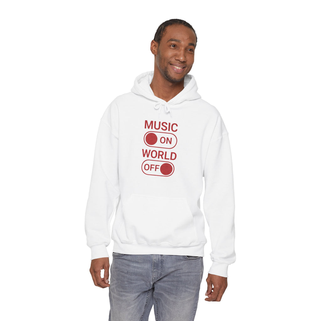 Music On World Off Hoodie for Music Lovers
