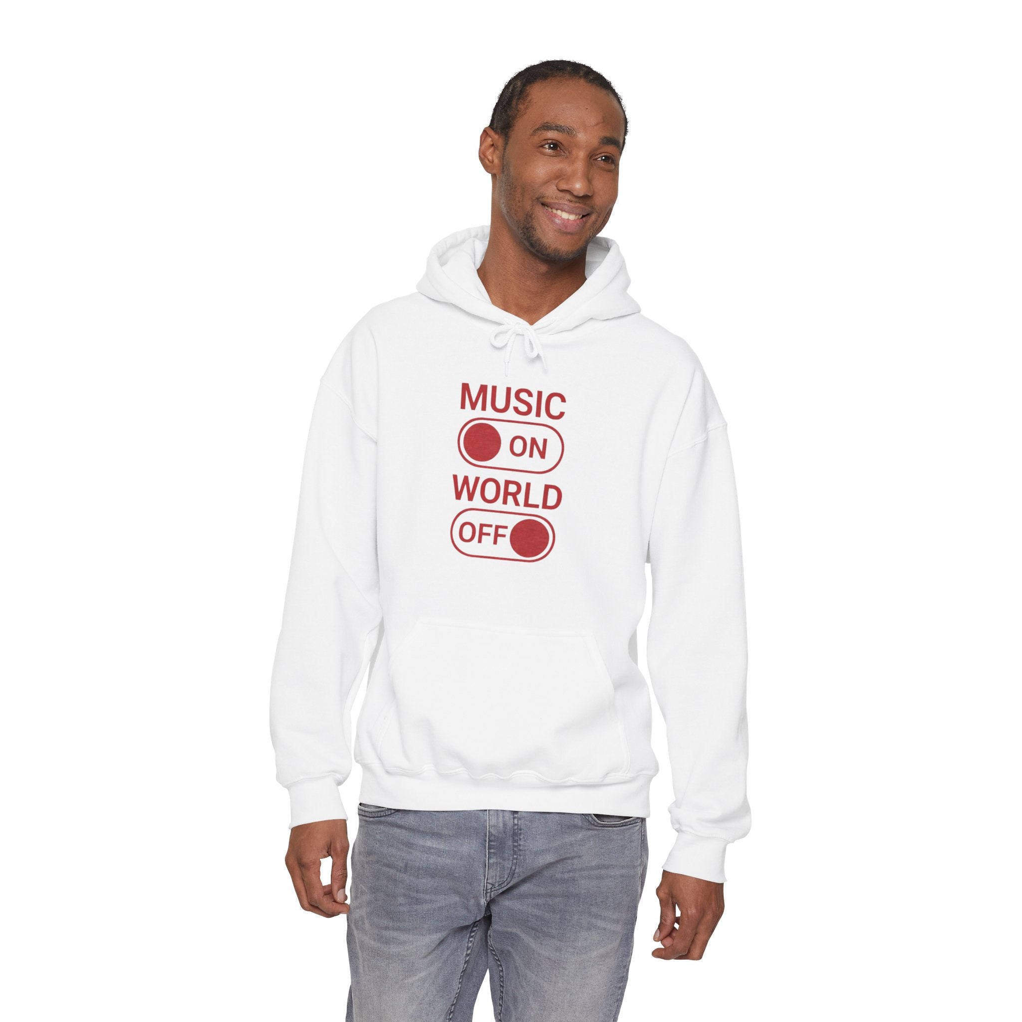 Music On World Off Hoodie for Music Lovers