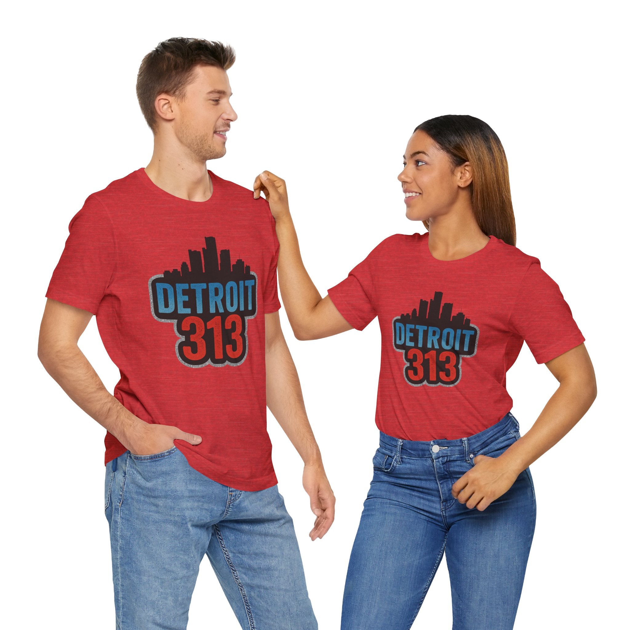 Detroit Skyline 313 Unisex Tee