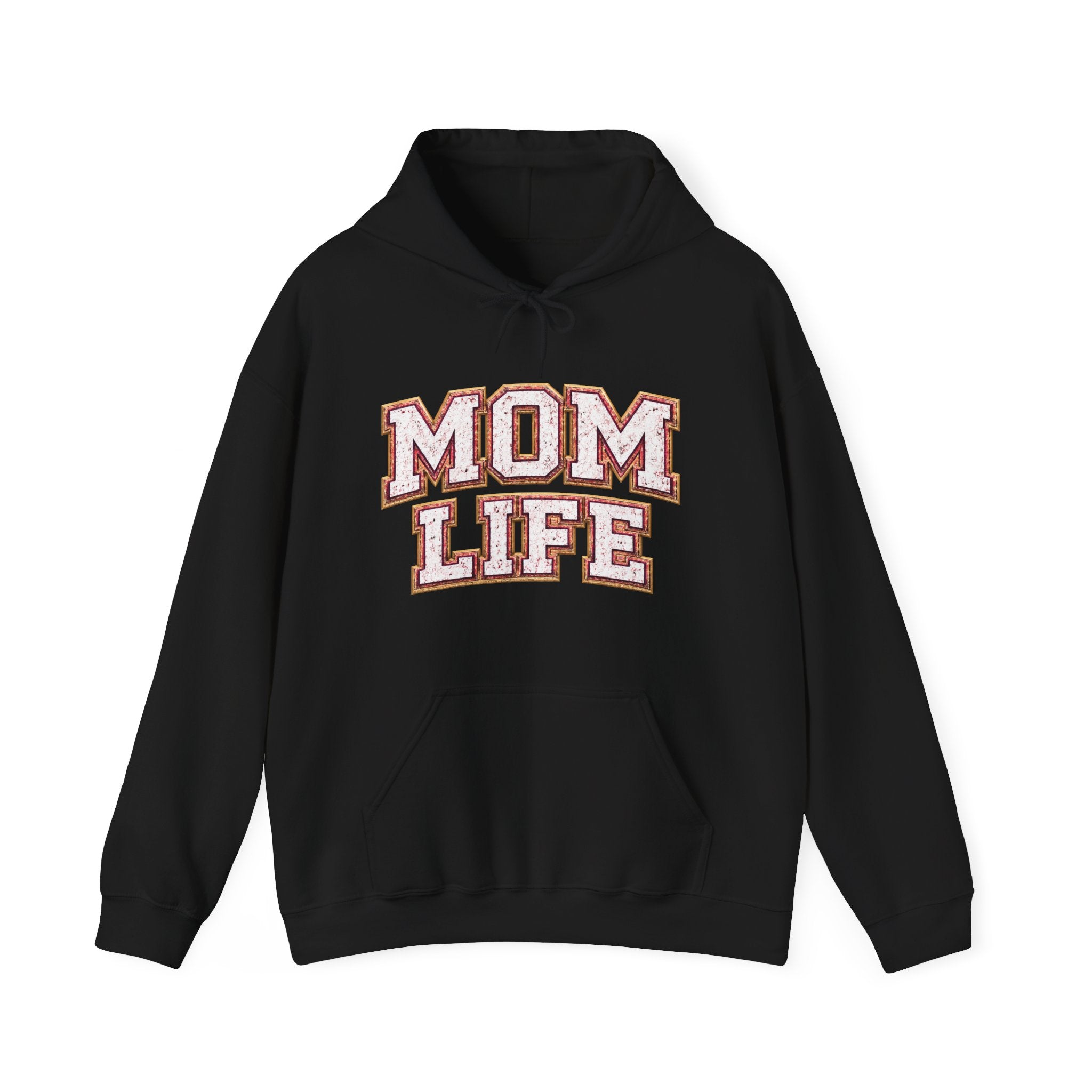 Mom Life Pullover Hoodie — 'Mom Life' Graphic Hoodie for Moms