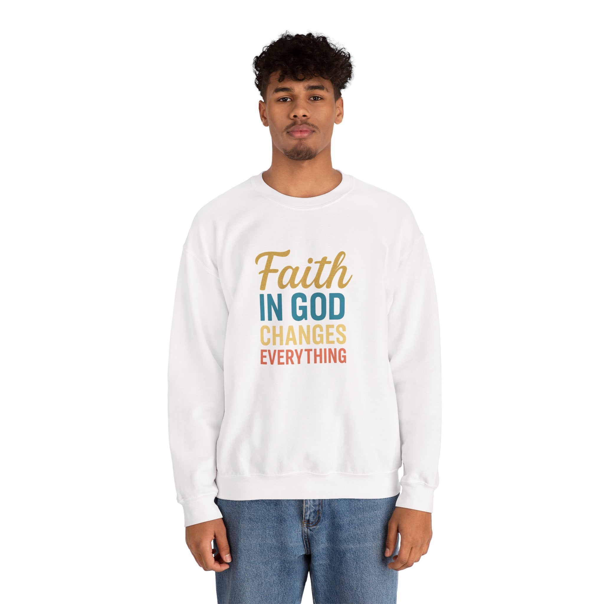 Faith in God Sweatshirt Christian