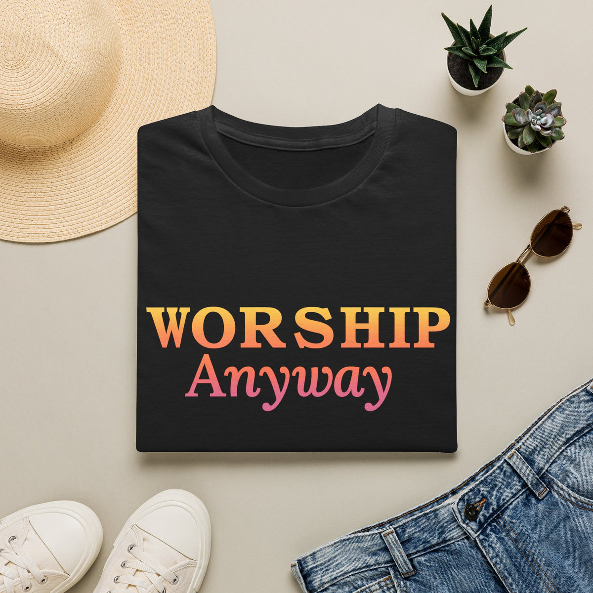 Worship Anyway Faith T-Shirt | Christian Worship Apparel