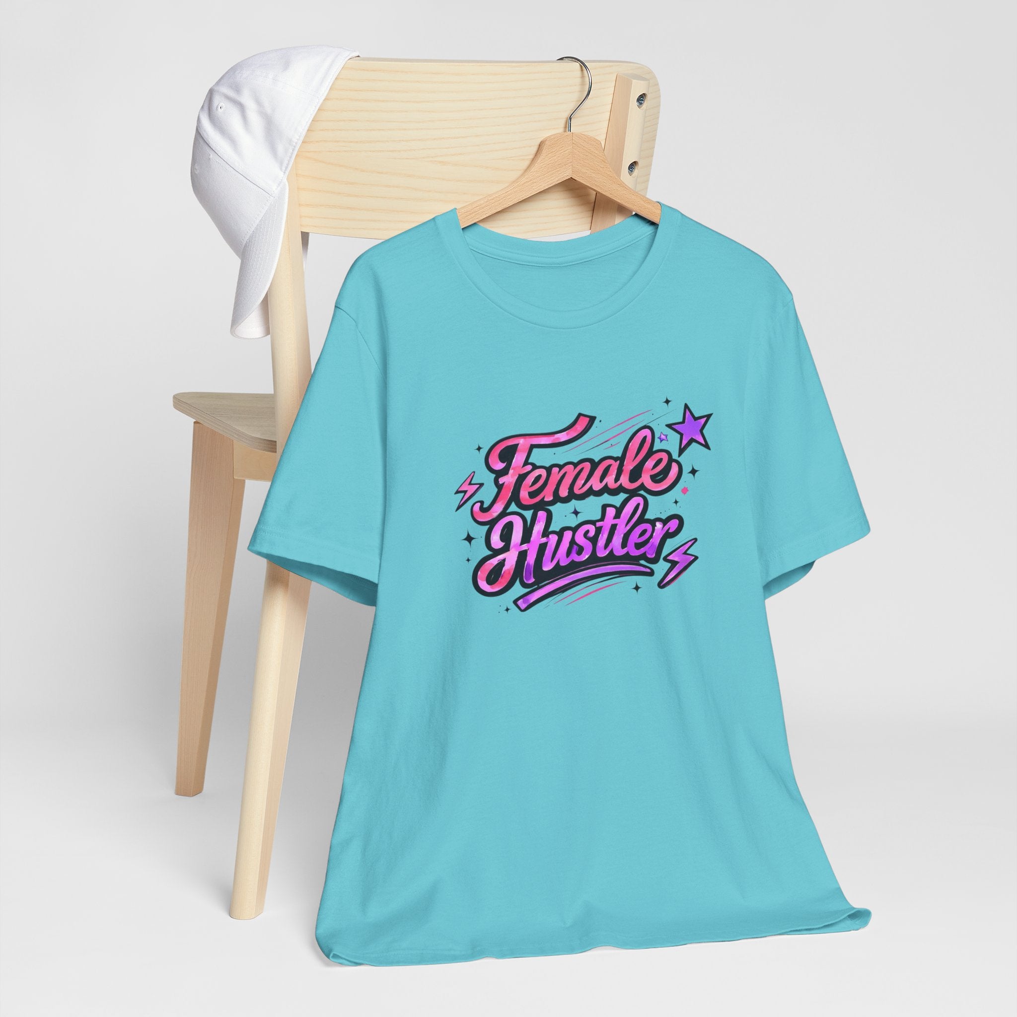 Female Hustler Tee — Empowering Women's Motivational Graphic T-Shirt