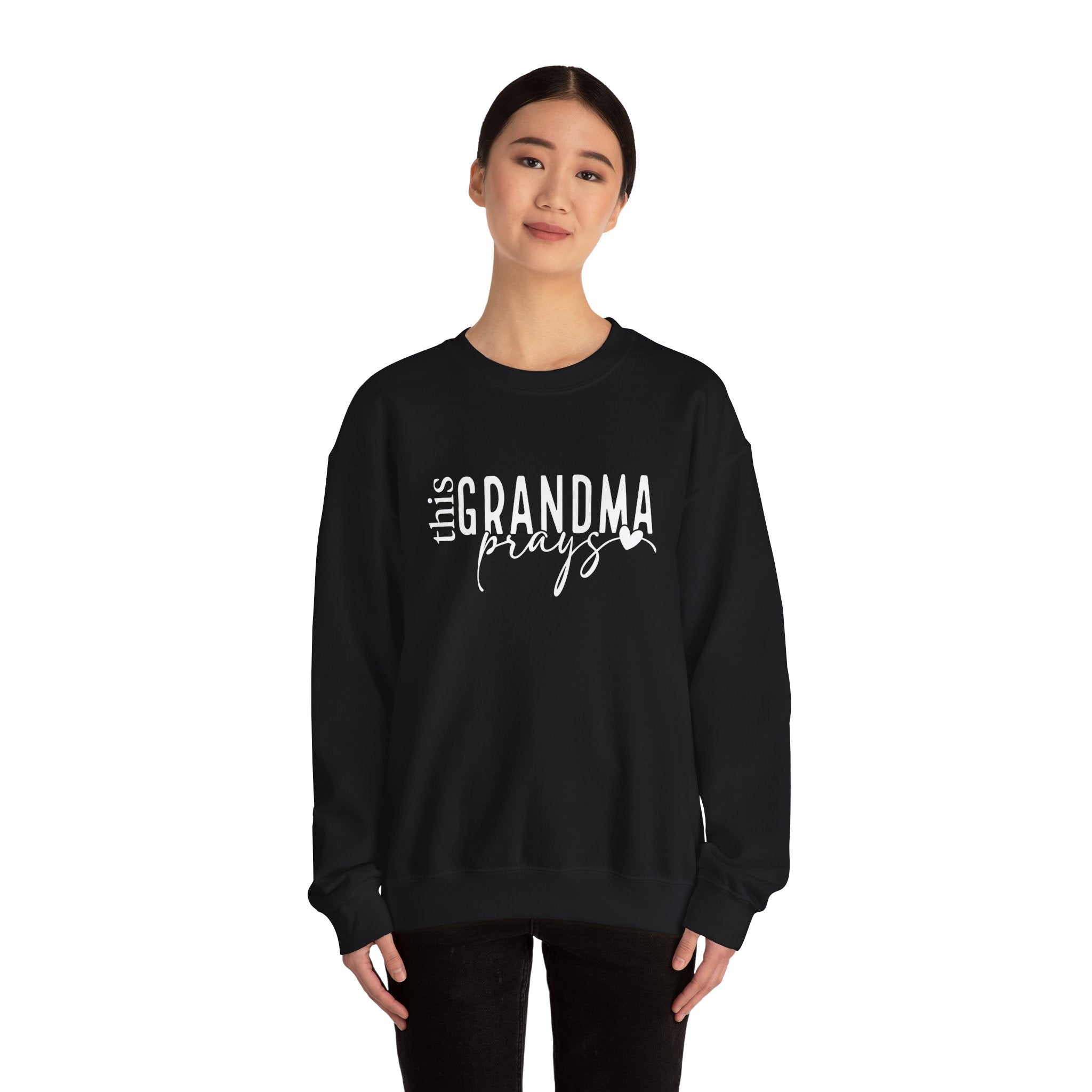 Grandma Prays Sweatshirt, Christian Apparel