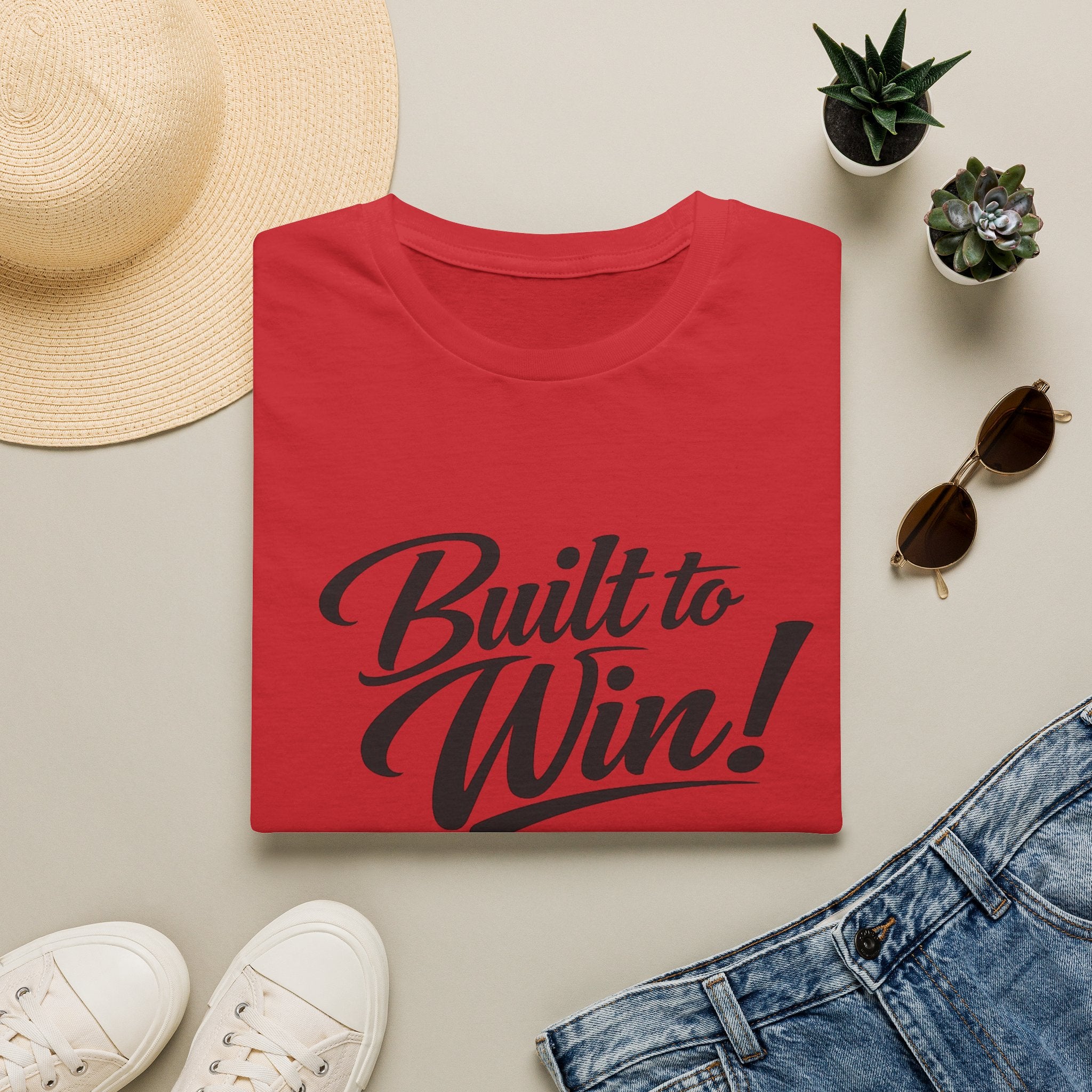 Built to Win Inspirational T-Shirt — Motivational Athletic Tee