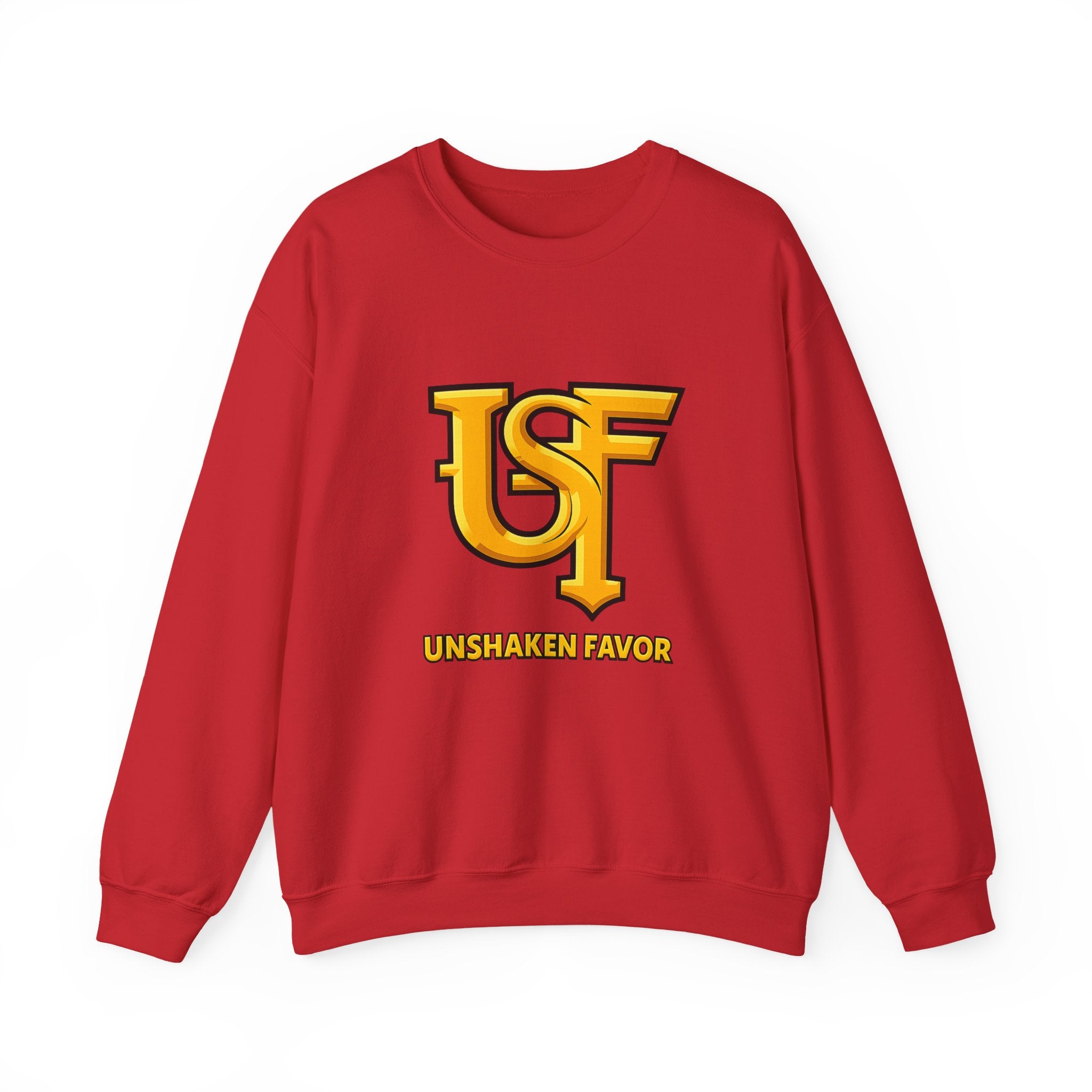 Unshaken Favor Sweatshirt — Inspirational Faith Crewneck