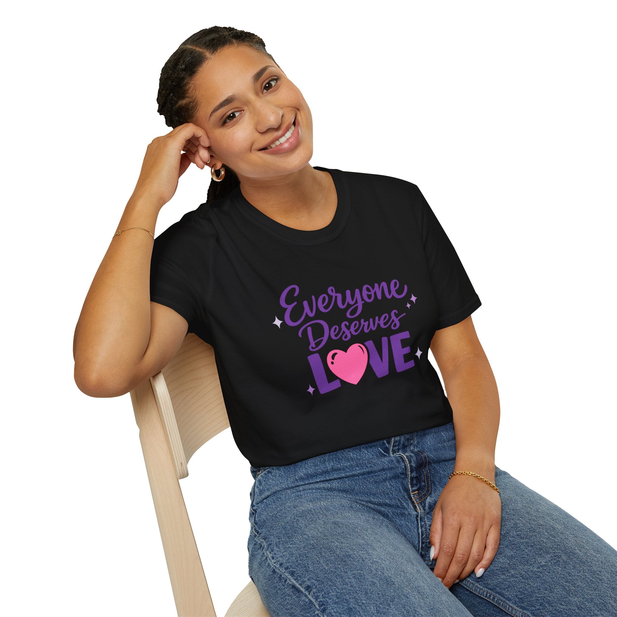 Everyone Deserves Love T-Shirt — Inclusive Positive Message Tee