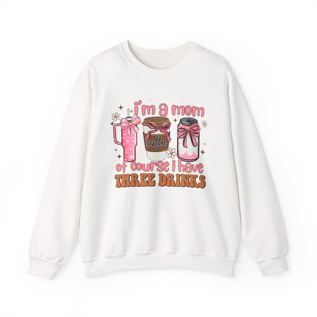 Funny Mom Sweatshirt, Cozy Gift for Coffee Lovers