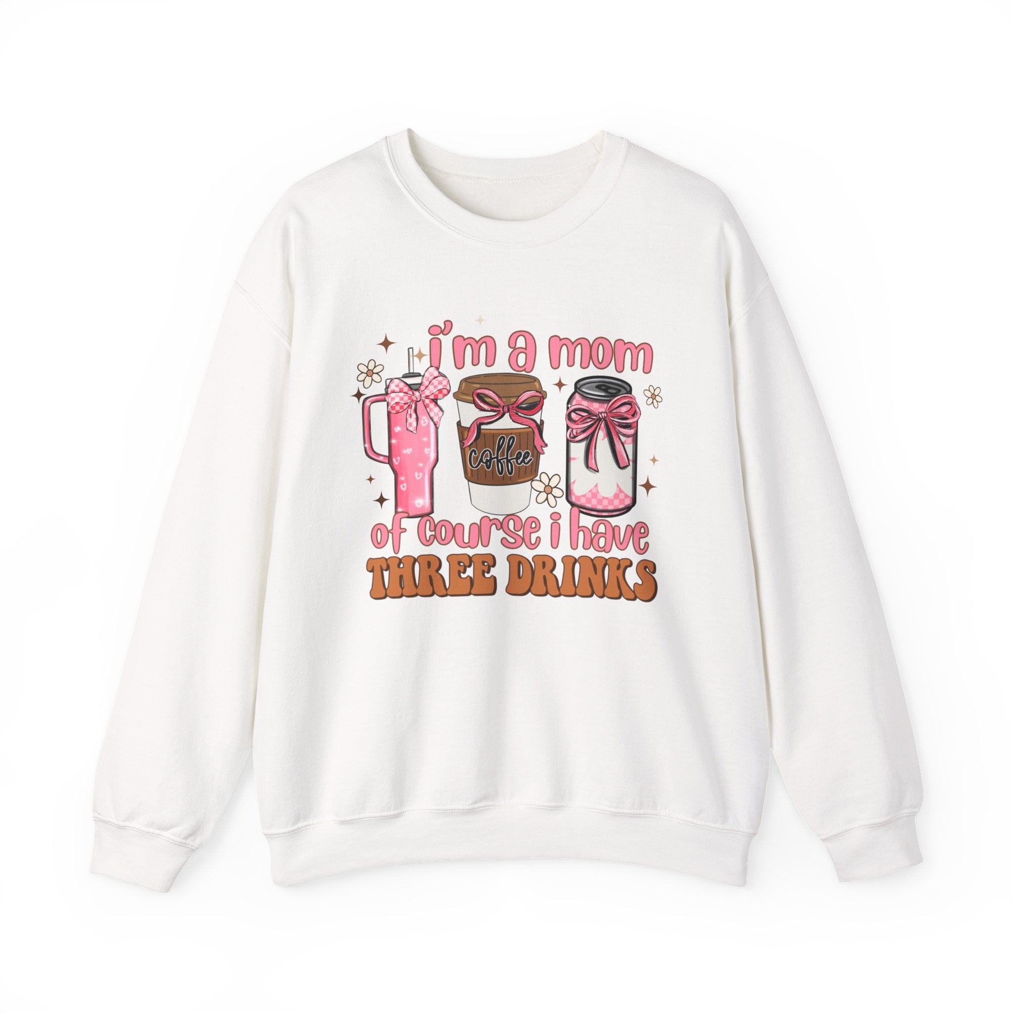 Funny Mom Sweatshirt, Cozy Gift for Coffee Lovers