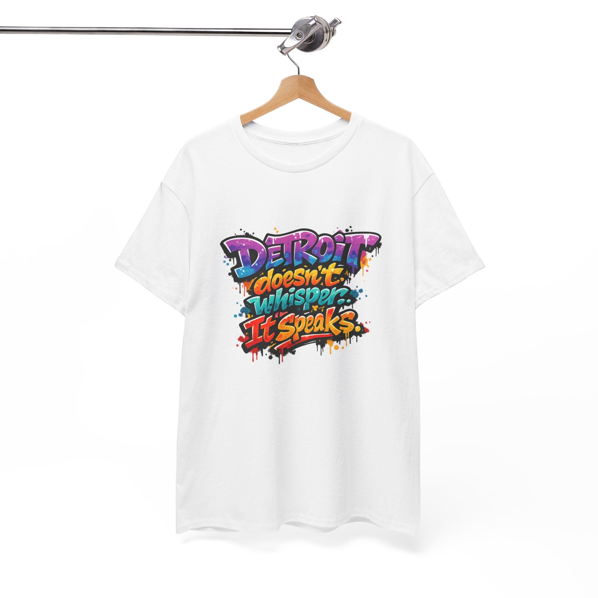 Detroit Doesn't Whisper It Speaks Tee