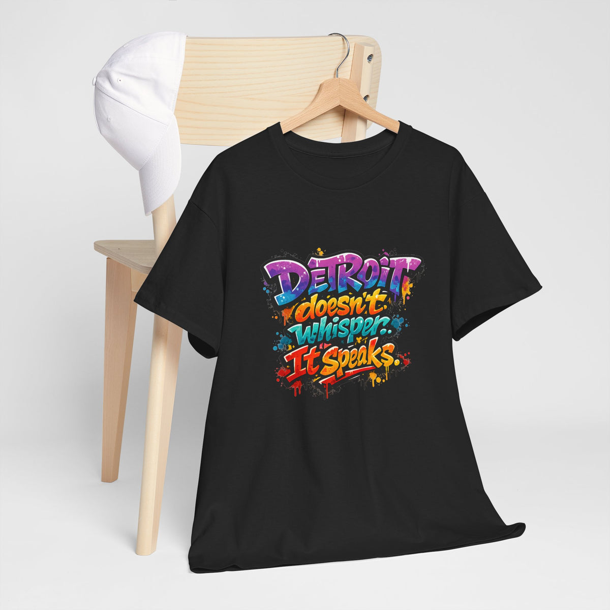 Detroit Doesn't Whisper It Speaks | Detroit Statement Tee