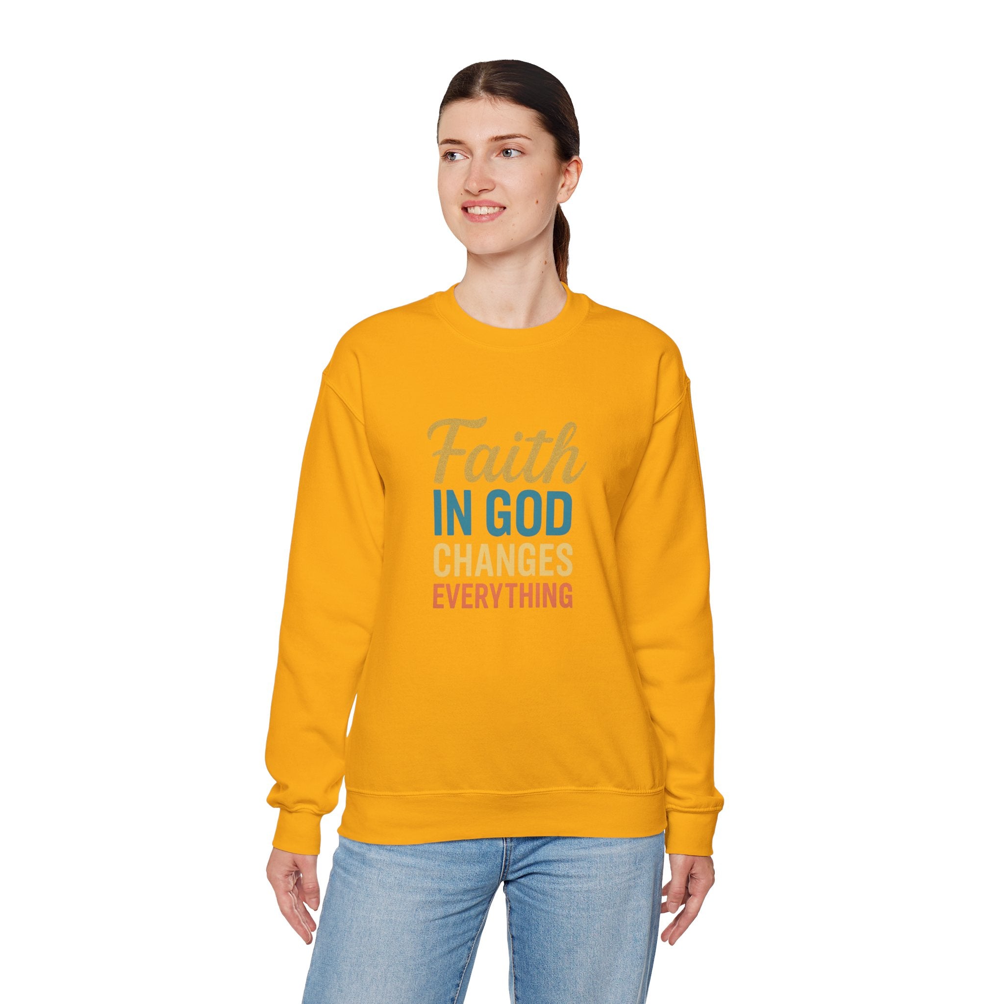 Faith in God Sweatshirt Christian