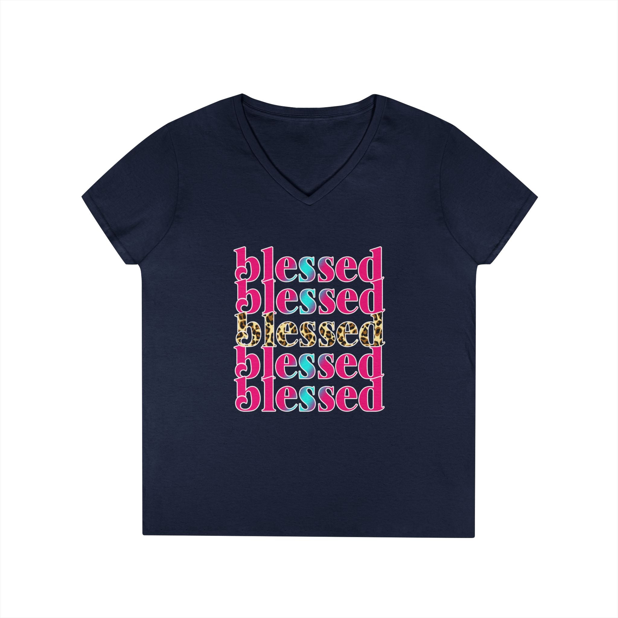 Blessed Ladies' V-Neck T-Shirt
