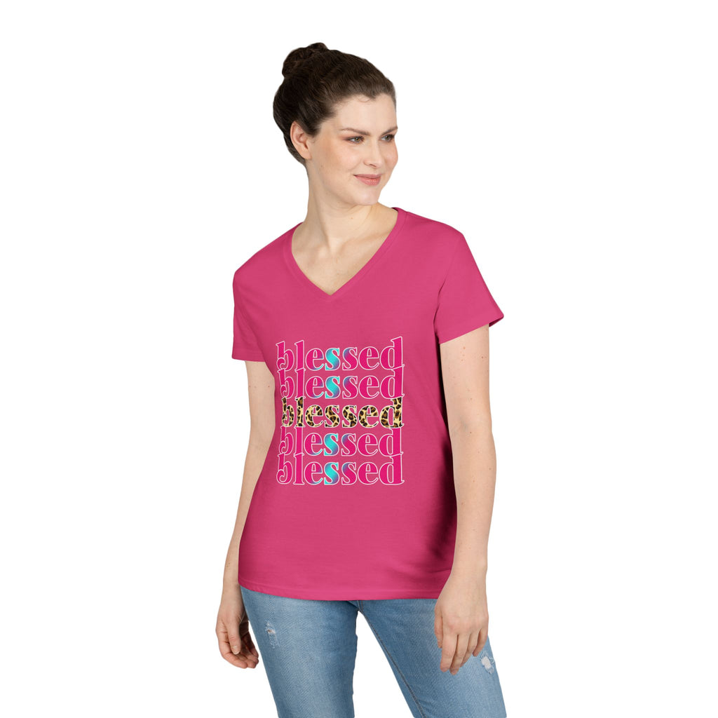 Blessed Ladies' V-Neck T-Shirt