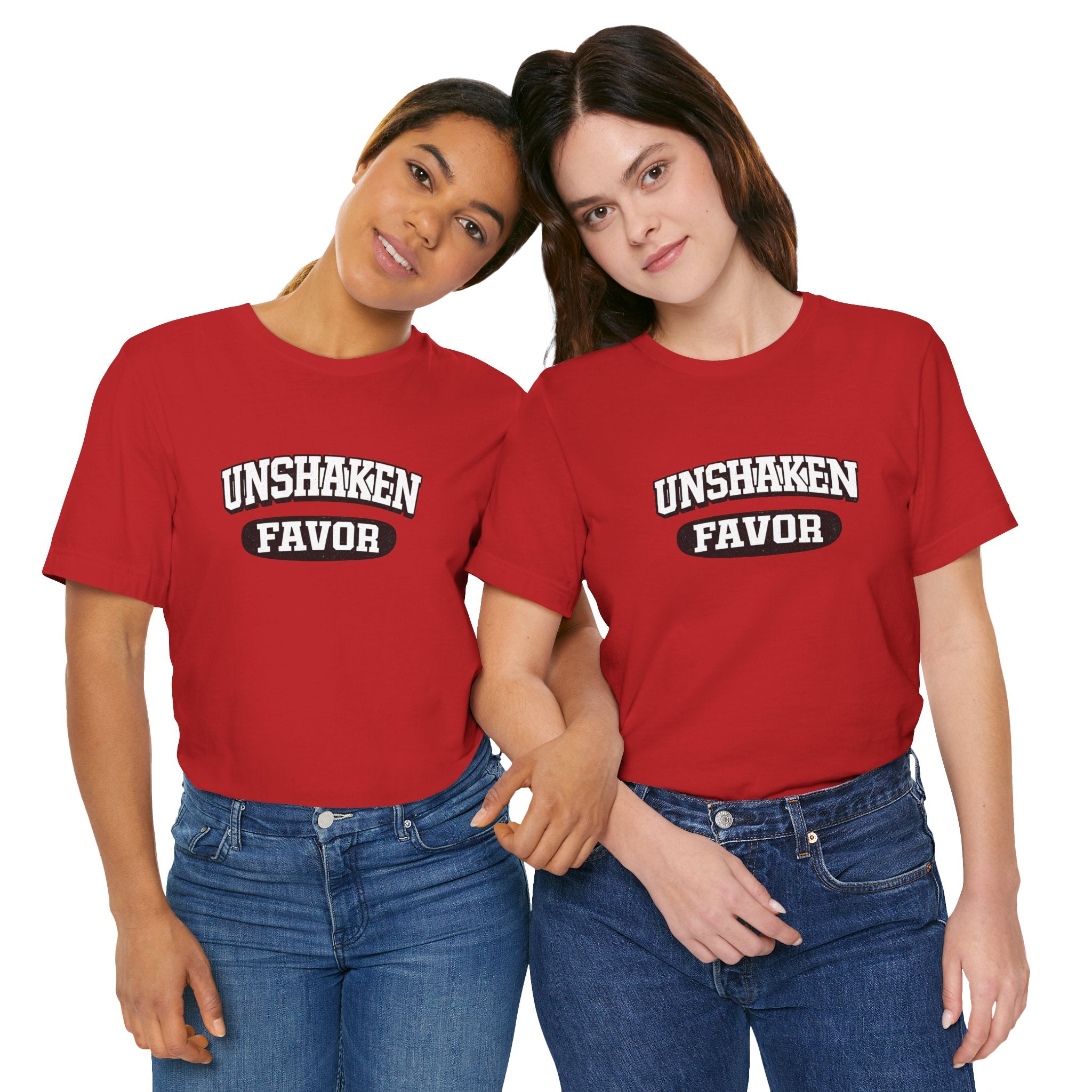 2026 Unshaken Favor T-Shirt — Inspirational Faith Graphic Tee