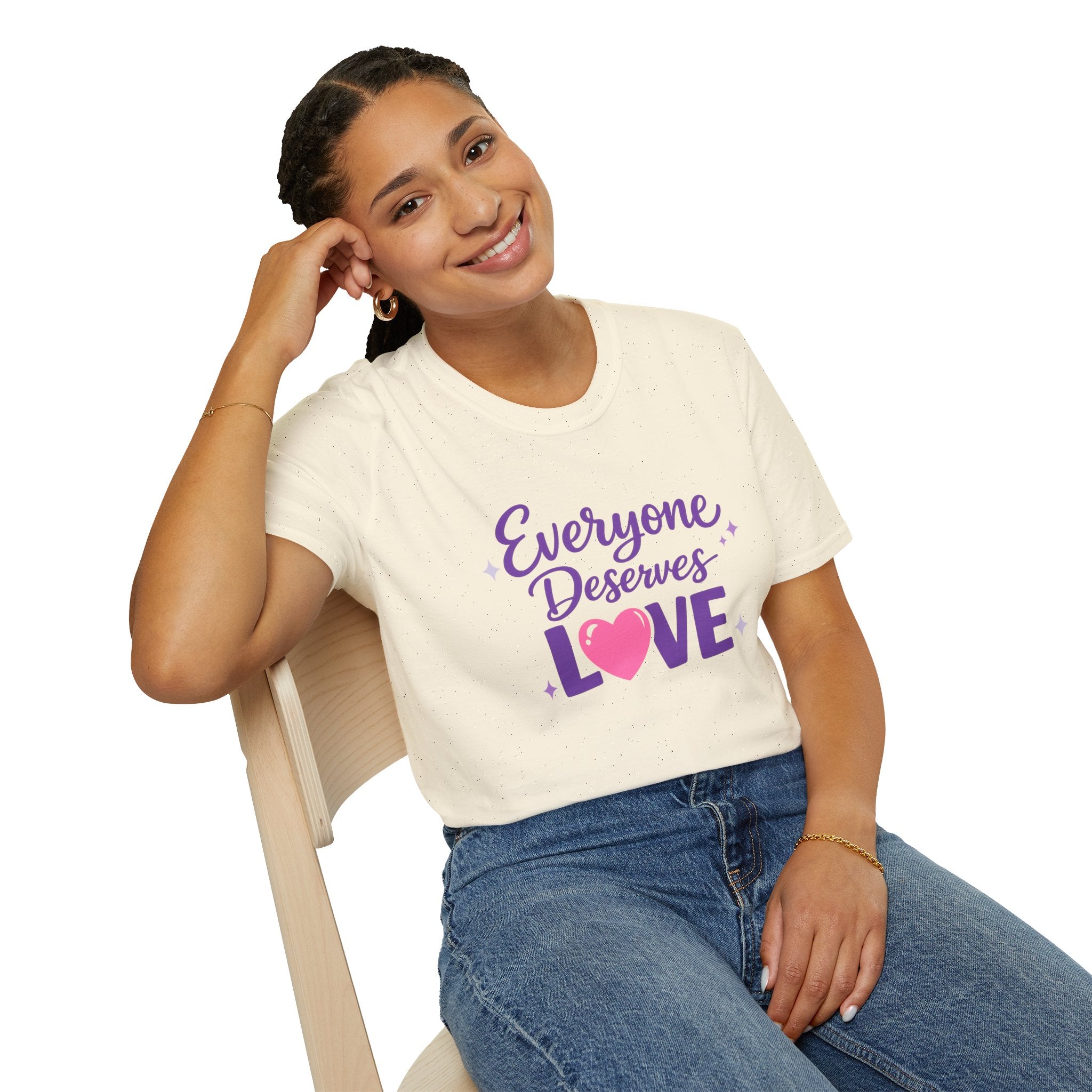 Everyone Deserves Love T-Shirt — Inclusive Positive Message Tee