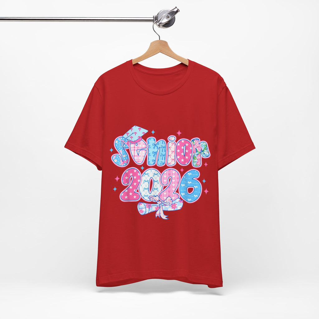 Senior 2026 Celebration Tee - Unisex Jersey Short Sleeve Shirt
