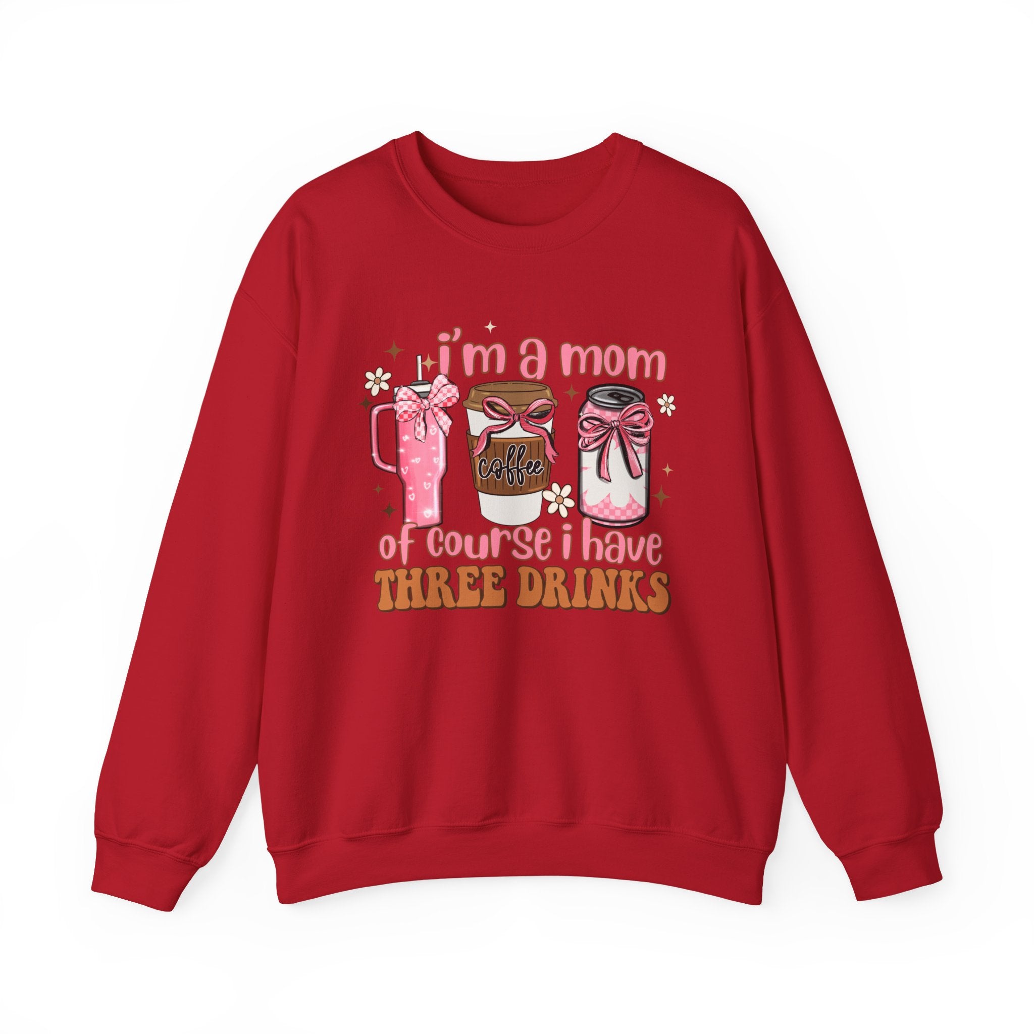 Funny Mom Sweatshirt, Cozy Gift for Coffee Lovers