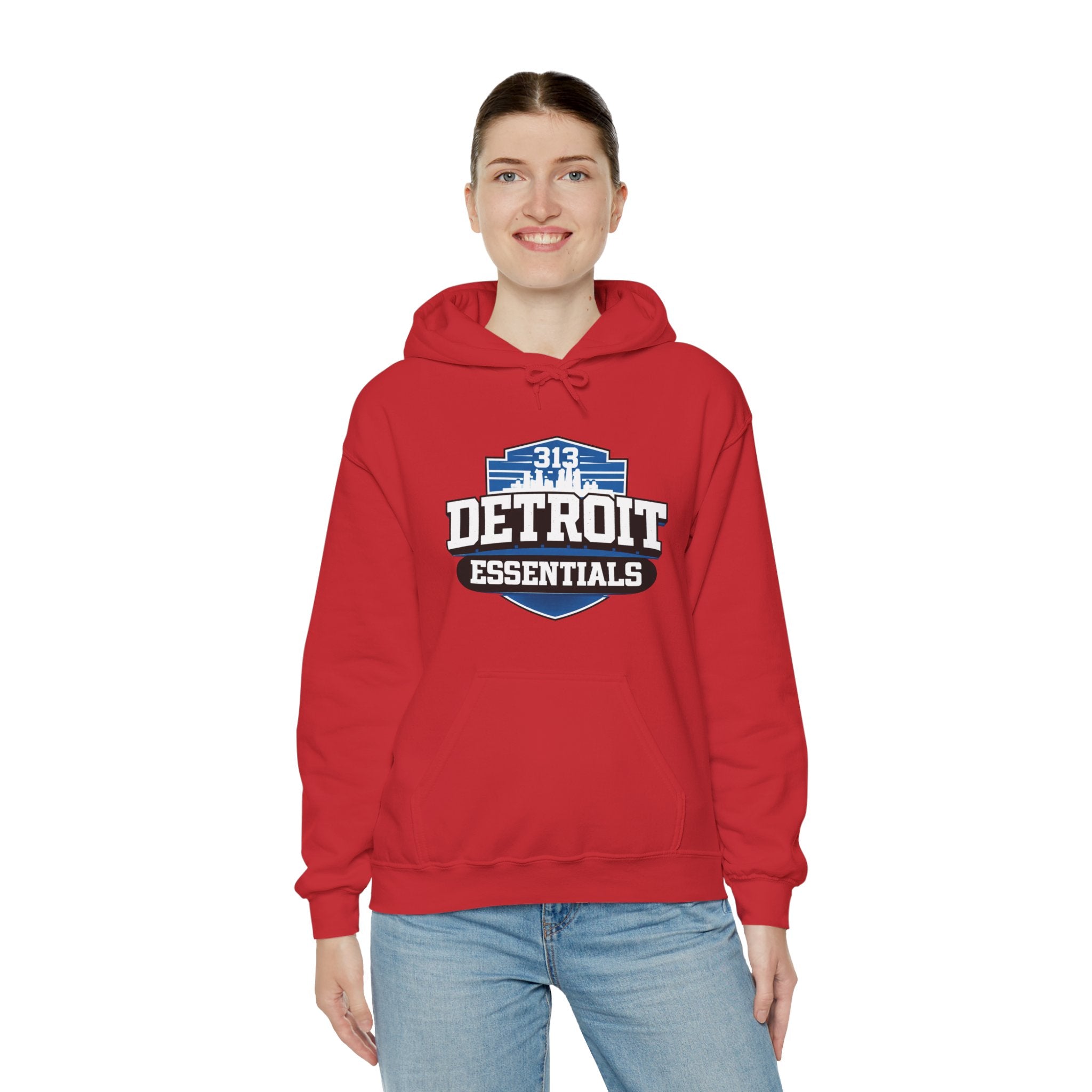 Detroit Essentials Hoodie — 313 Detroit Streetwear Pullover