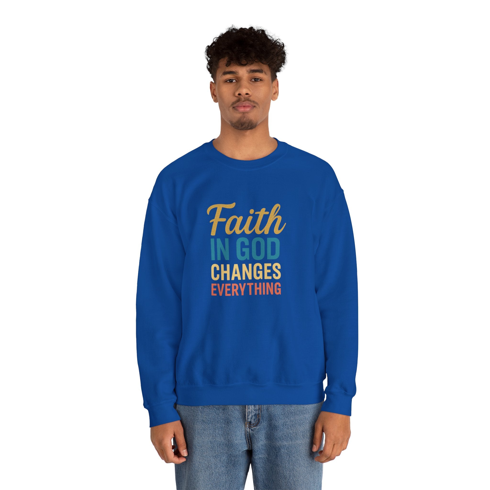 Faith in God Sweatshirt Christian