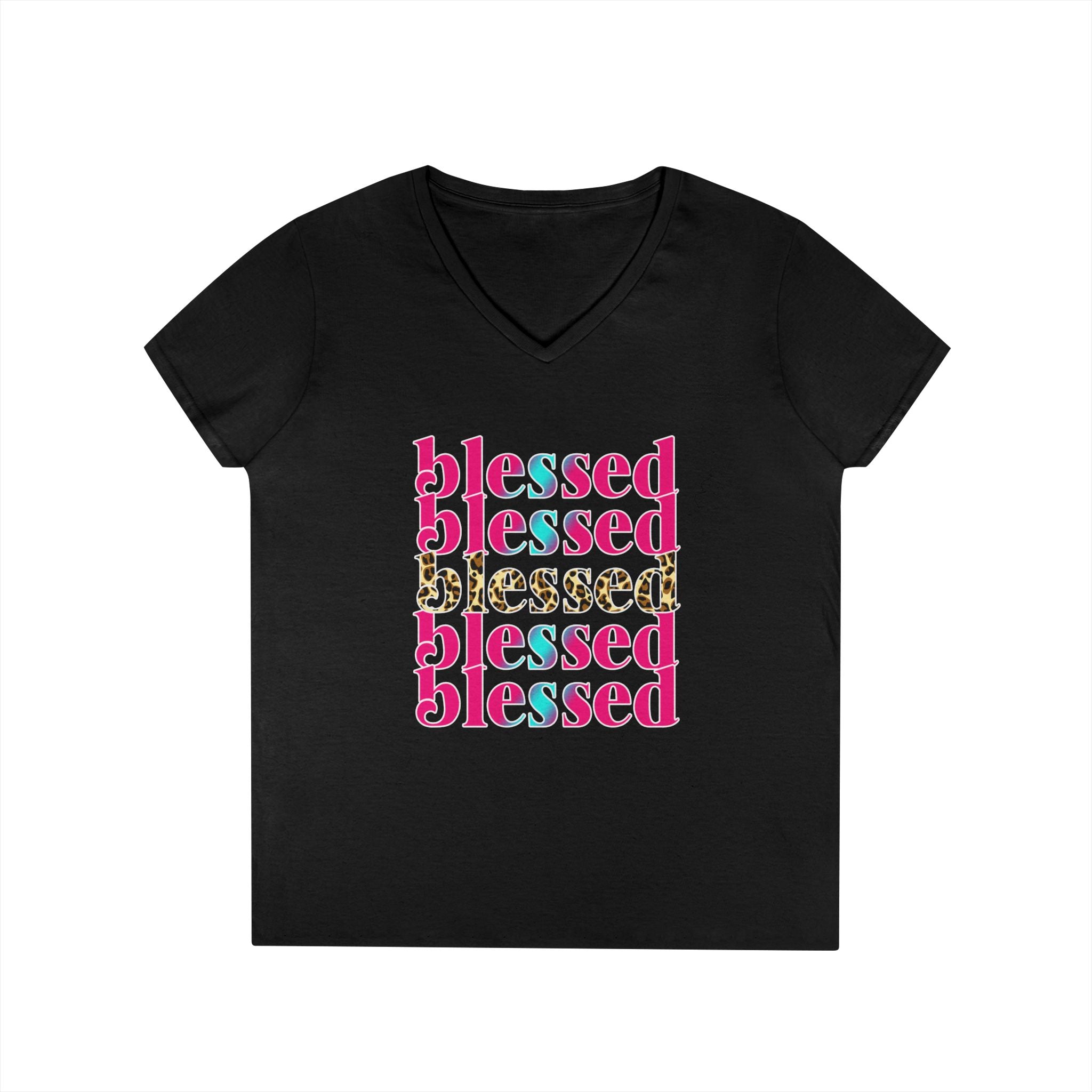 Blessed Ladies' V-Neck T-Shirt