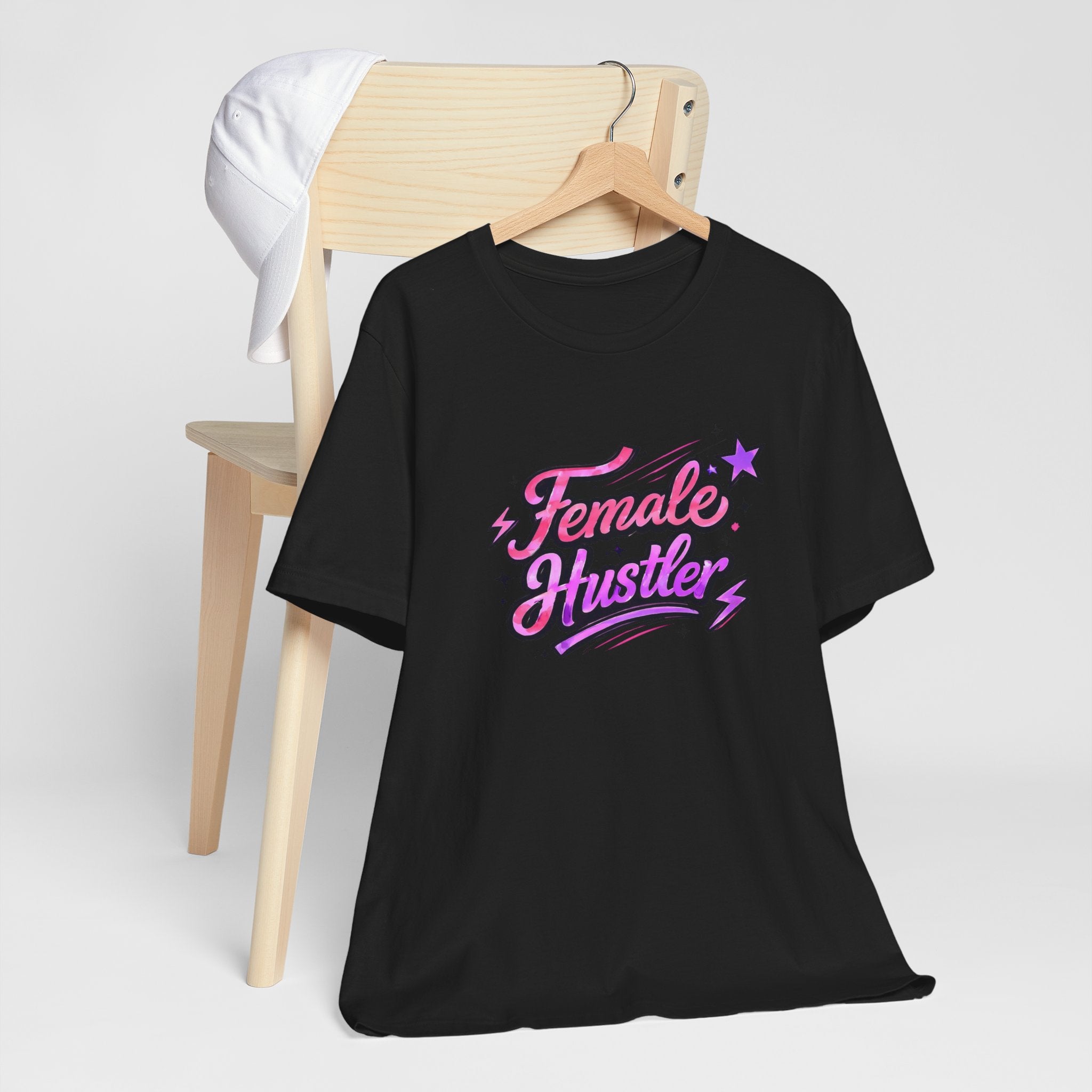 Female Hustler Tee — Empowering Women's Motivational Graphic T-Shirt