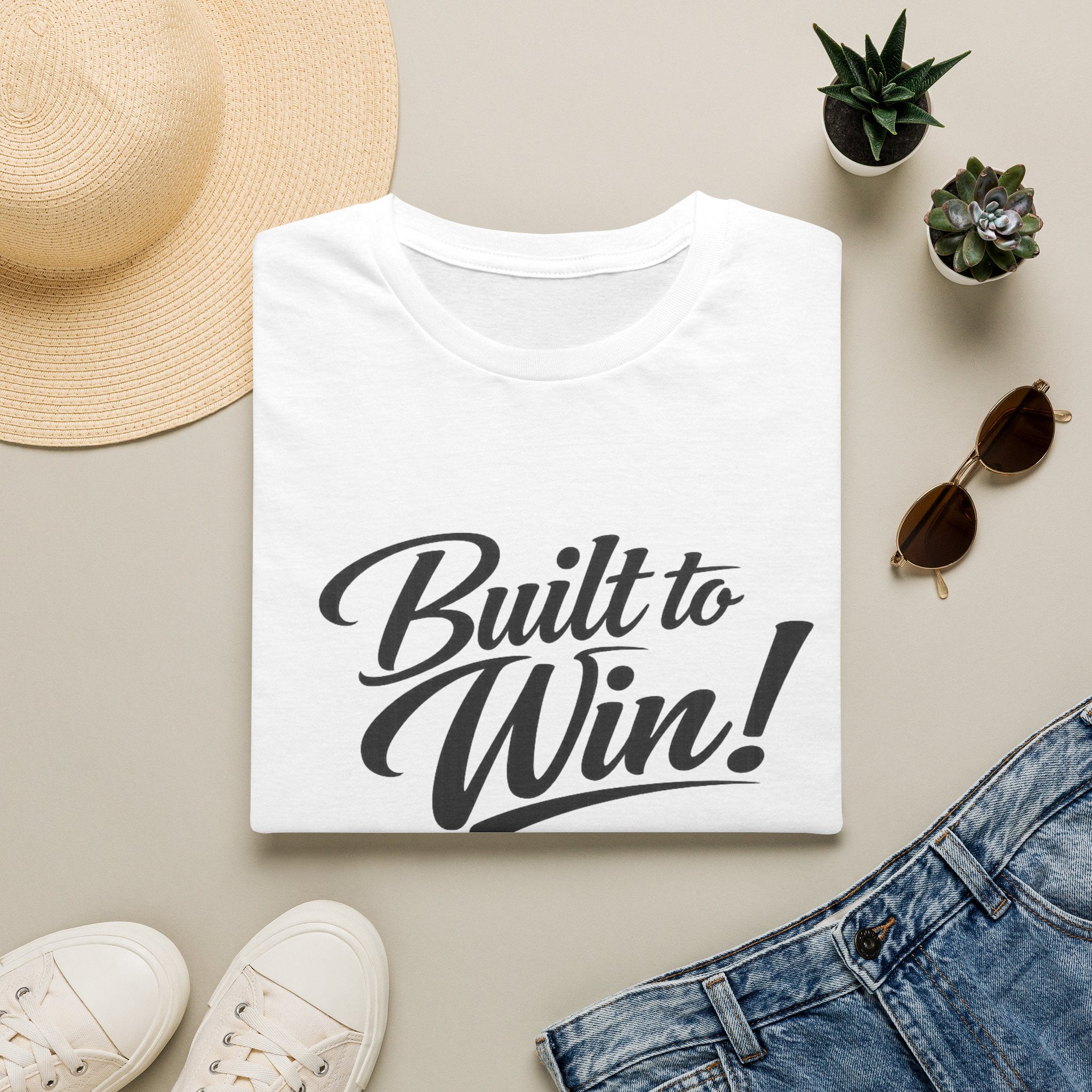 Built to Win Inspirational T-Shirt — Motivational Athletic Tee