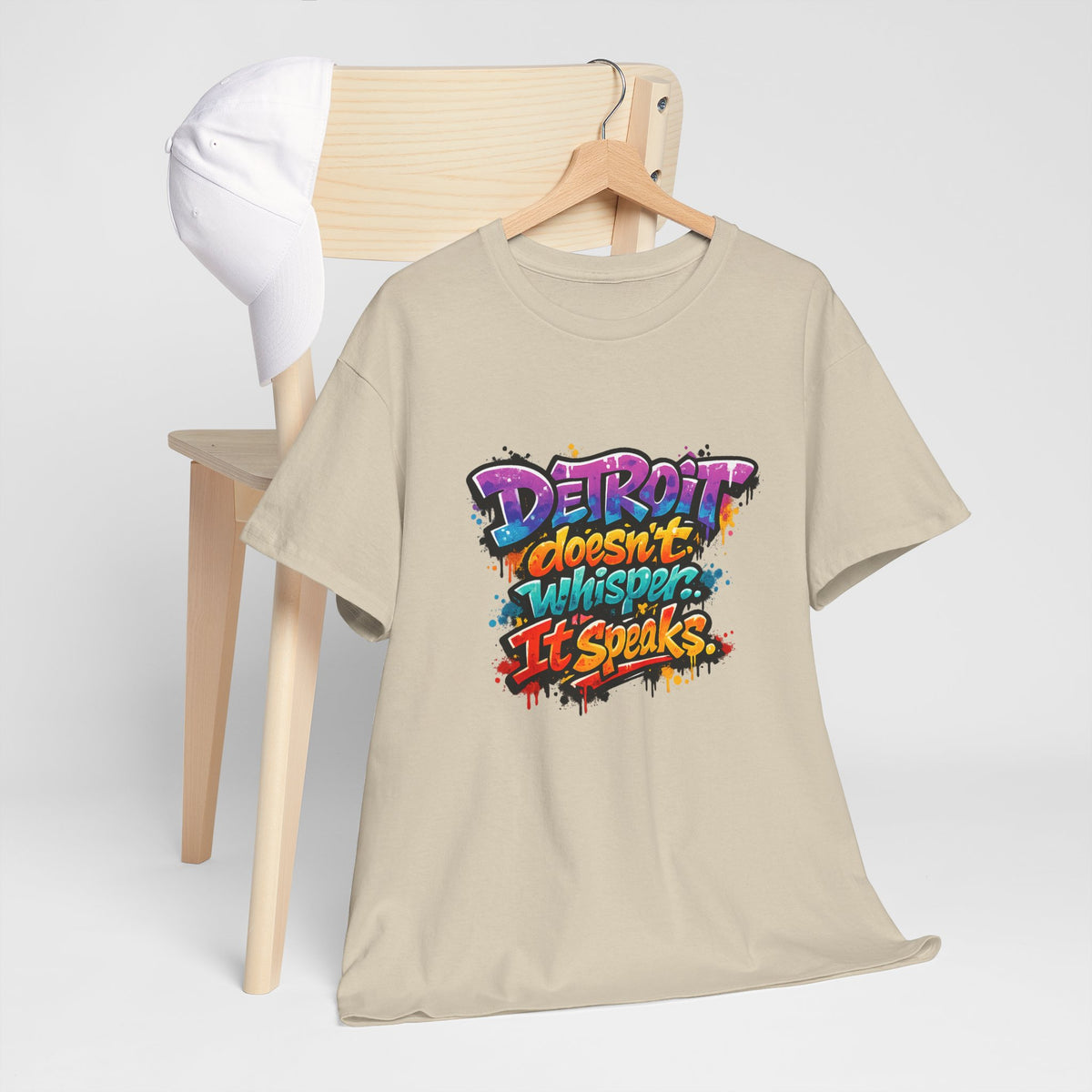 Detroit Doesn't Whisper It Speaks | Detroit Statement Tee