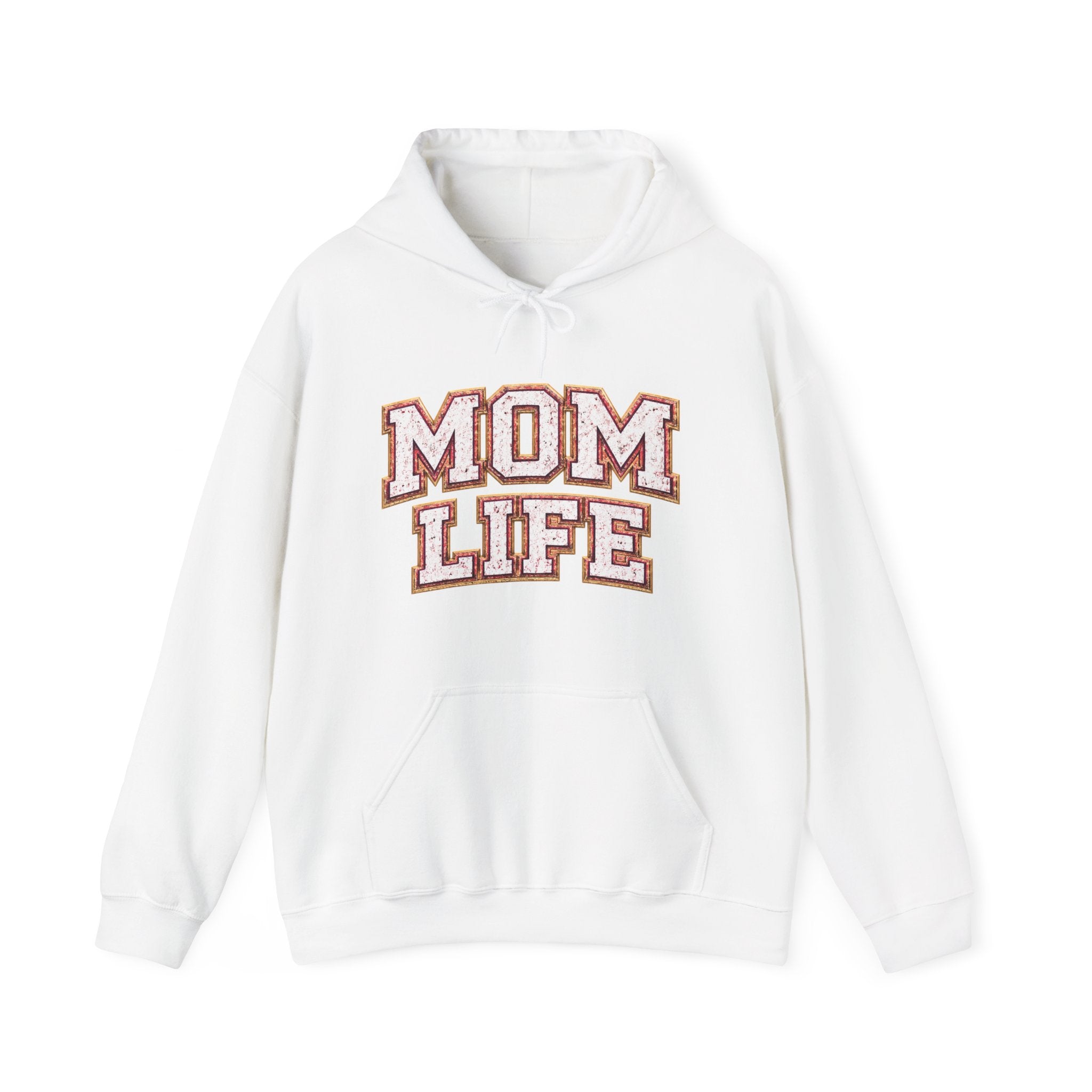 Mom Life Pullover Hoodie — 'Mom Life' Graphic Hoodie for Moms