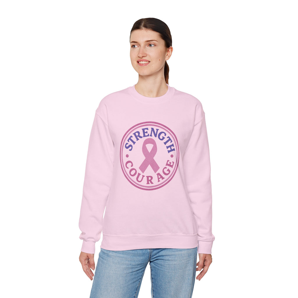 Strength & Courage Breast Cancer Awareness Sweatshirt