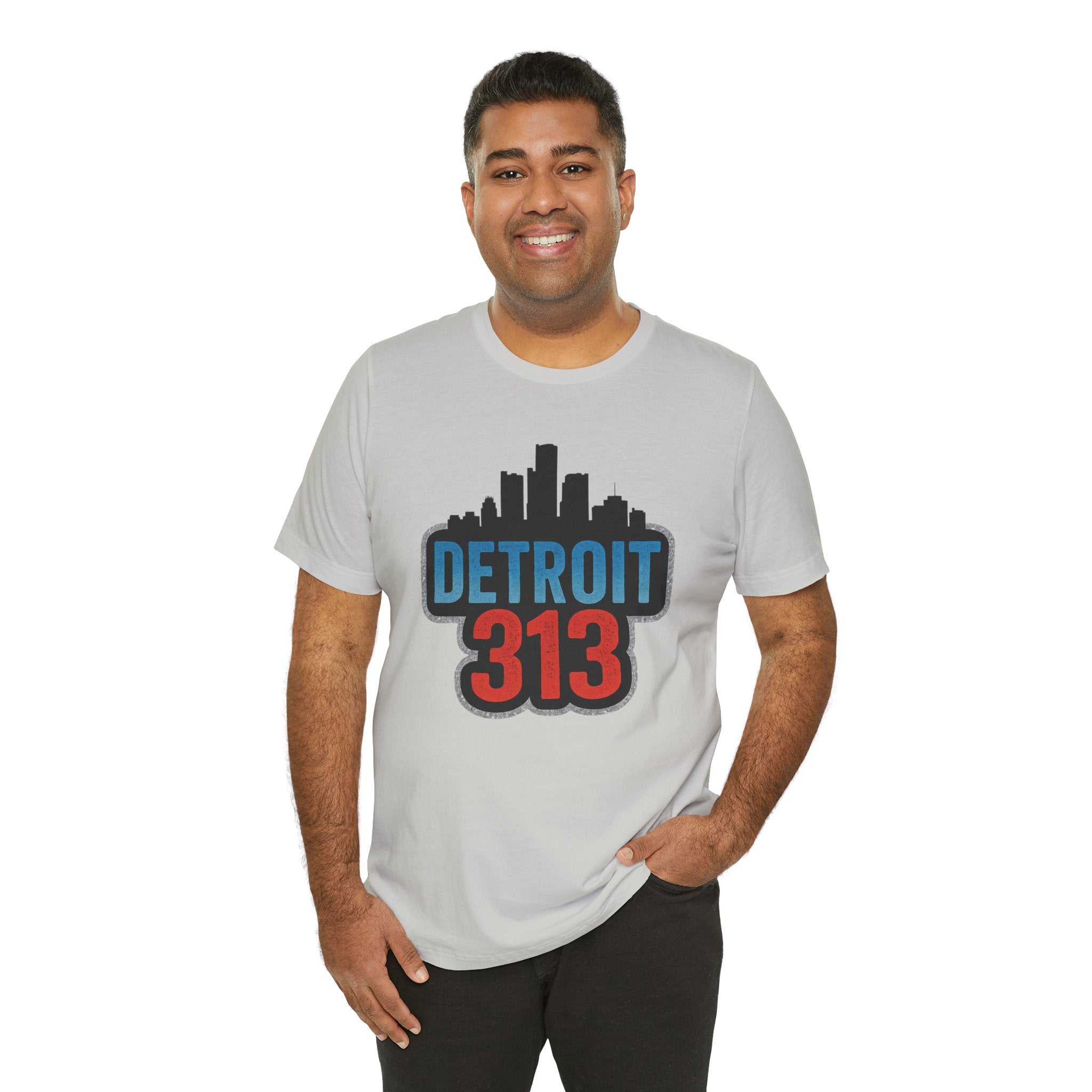 Detroit Skyline 313 Unisex Tee