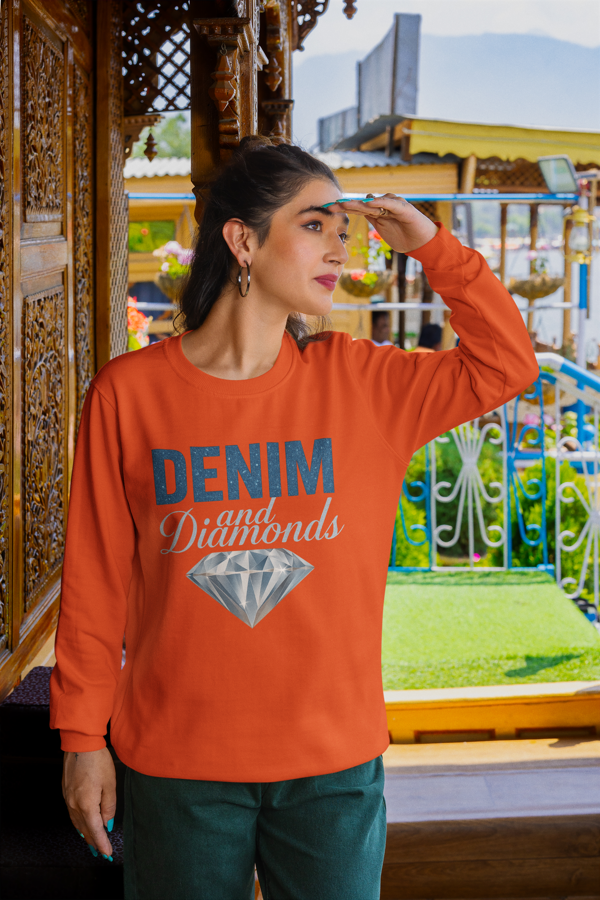 Denim and Diamonds Sweatshirt