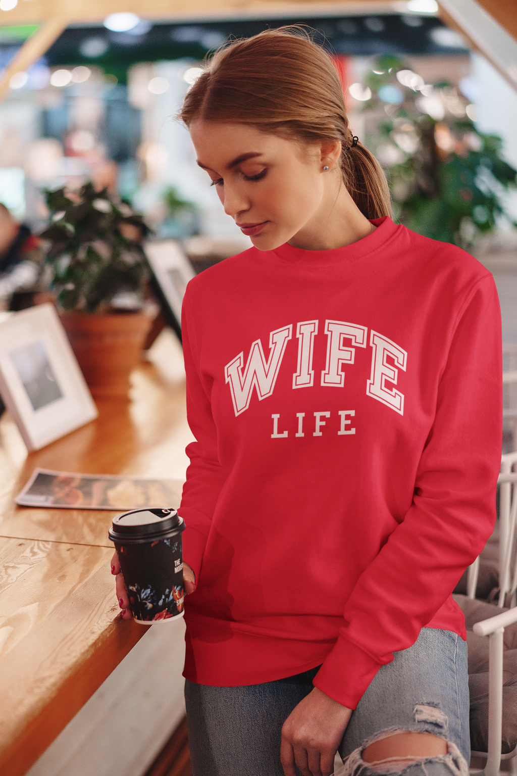 Wife Life Sweatshirt Trendy Apparel