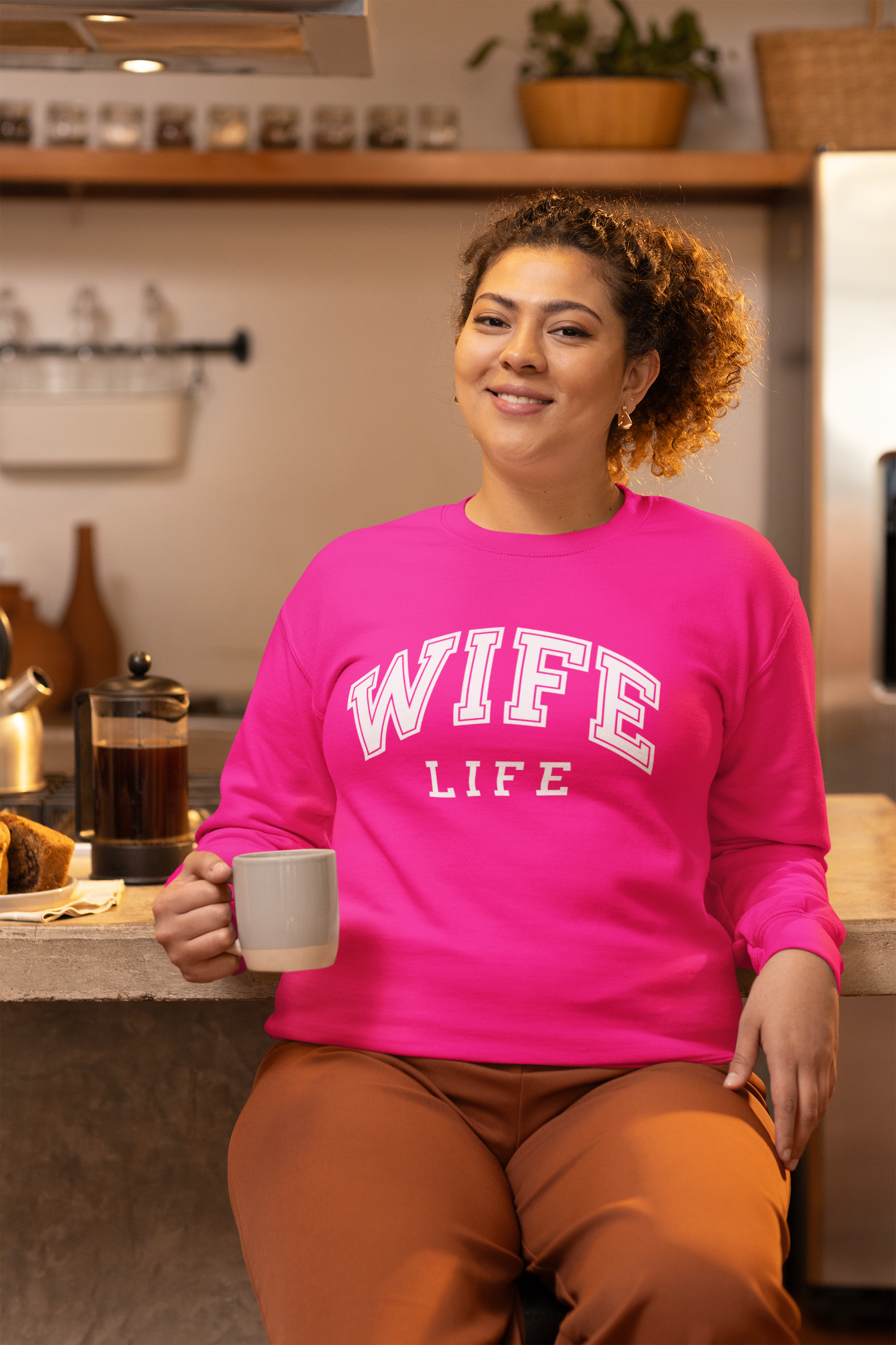 Wife Life Sweatshirt Trendy Apparel