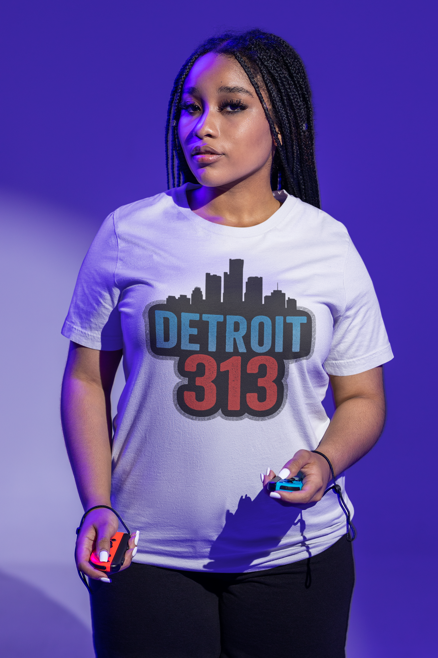 Detroit Skyline 313 Unisex Tee