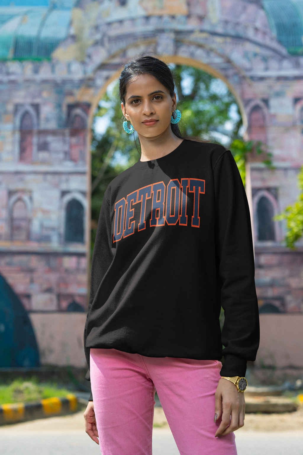 Detroit  Sweatshirt - Vintage Style