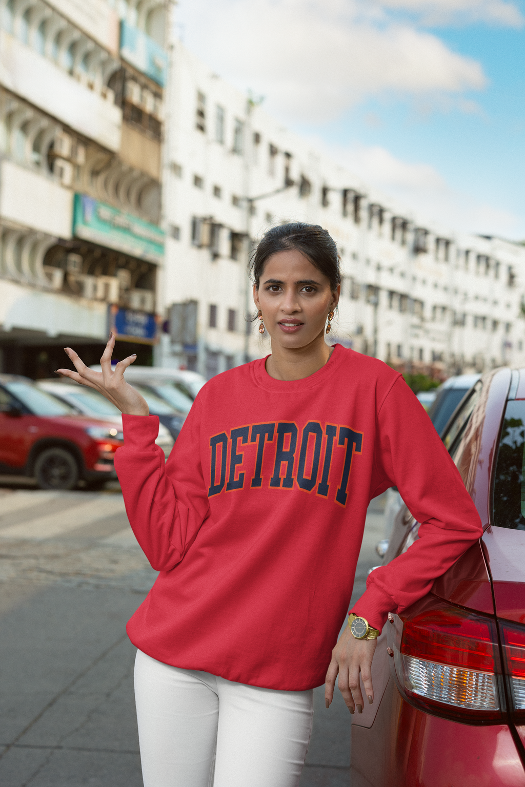 Detroit  Sweatshirt - Vintage Style