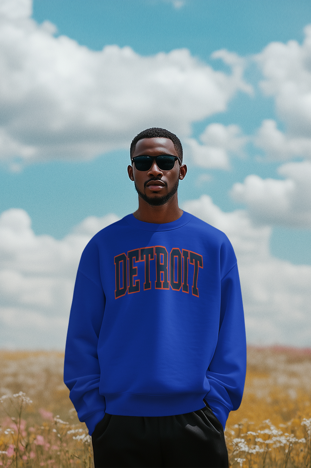 Detroit  Sweatshirt - Vintage Style