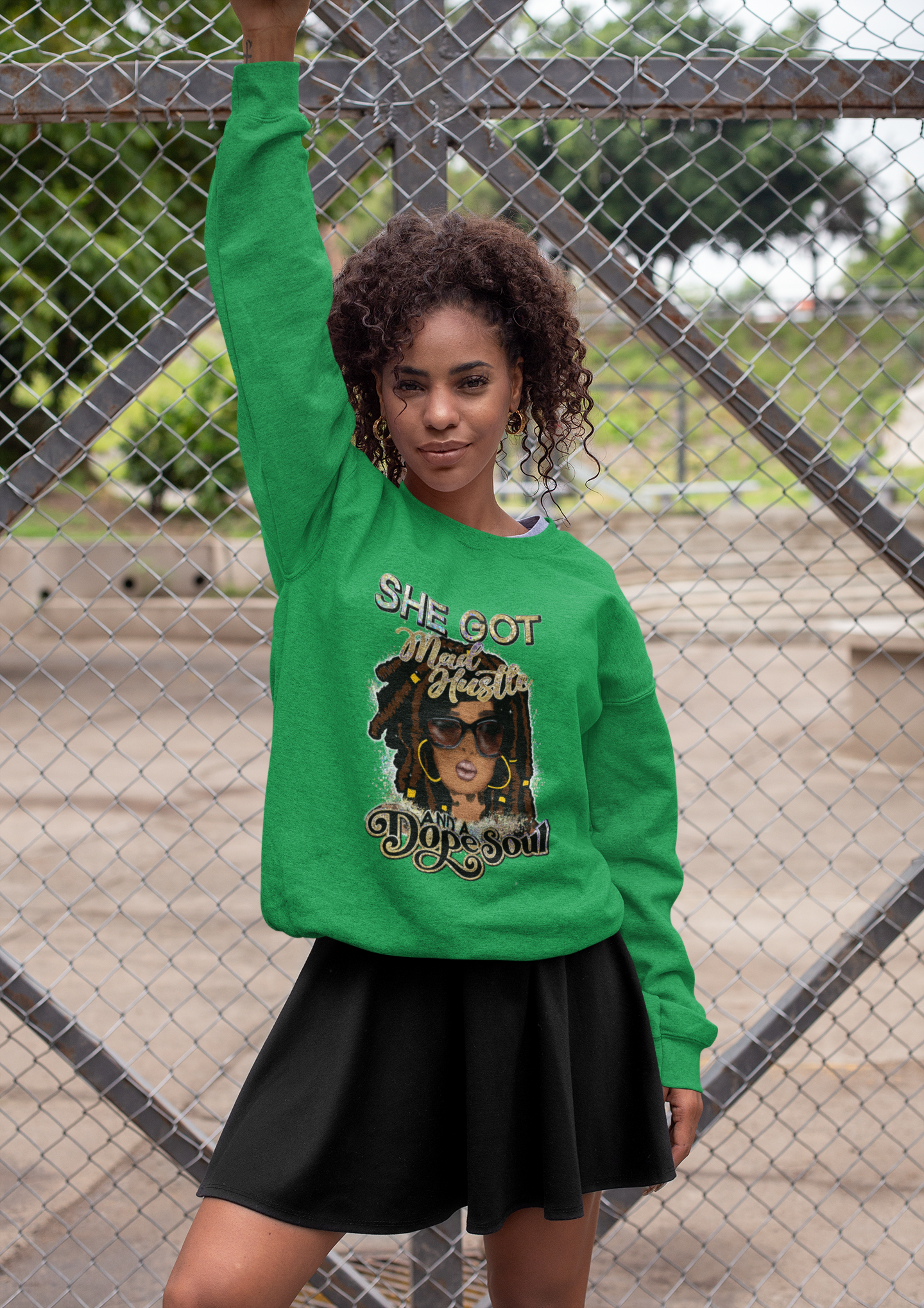 She Got Mad Hustle and a Dope Soul Sweatshirt