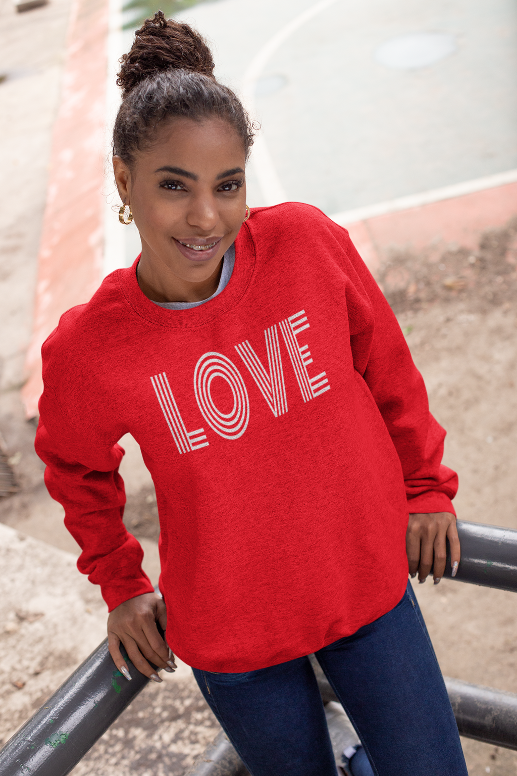 LOVE Sweatshirt for Women | Minimalist Heart