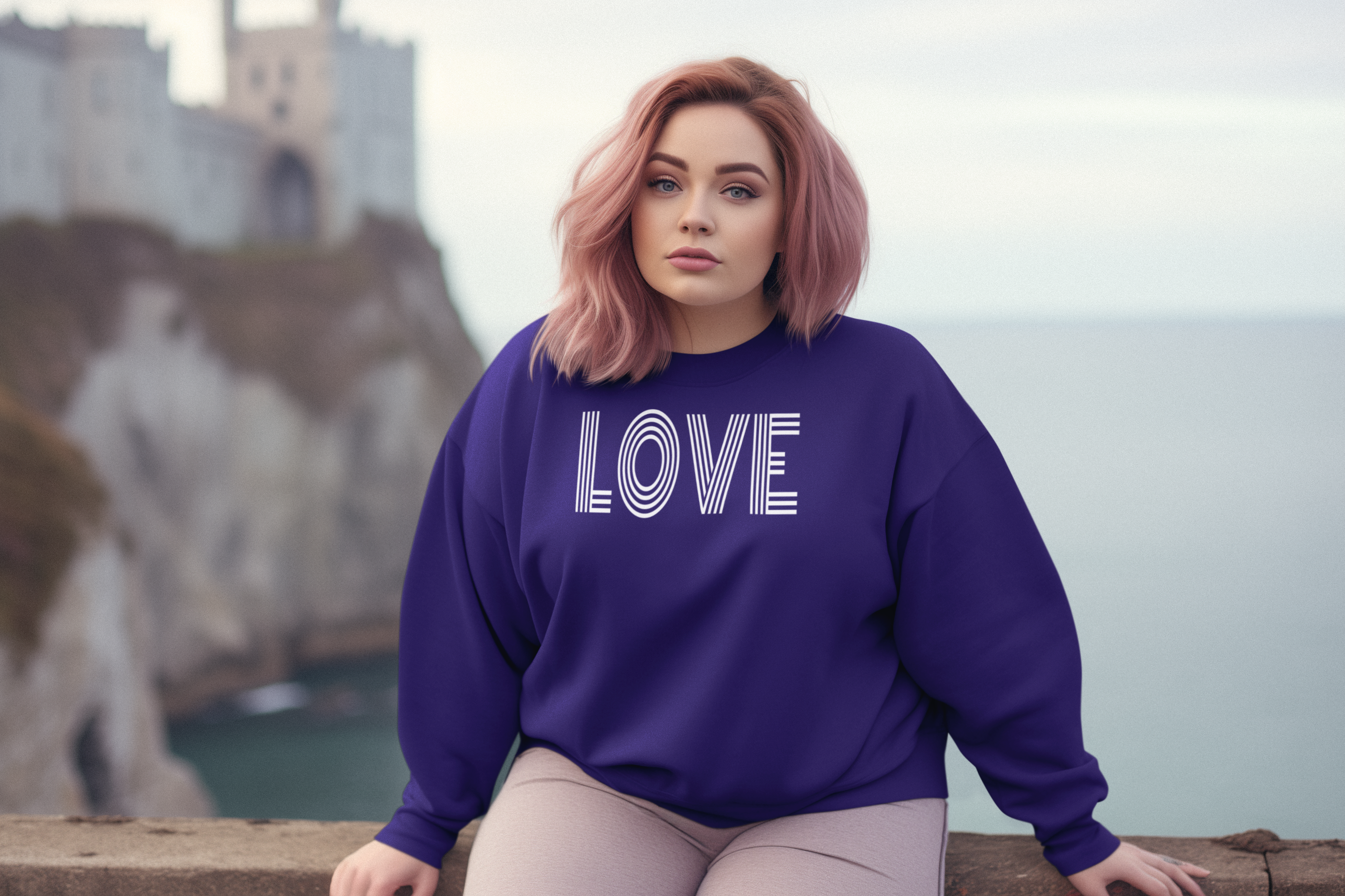 LOVE Sweatshirt for Women | Minimalist Heart