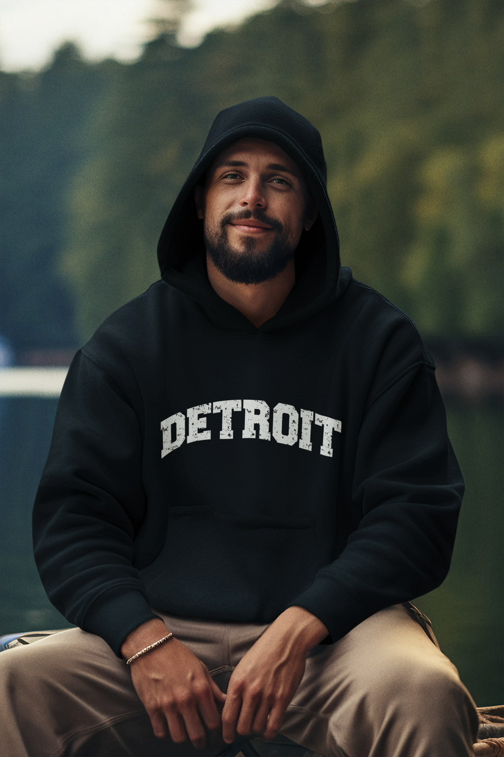 Detroit Distressed Pullover