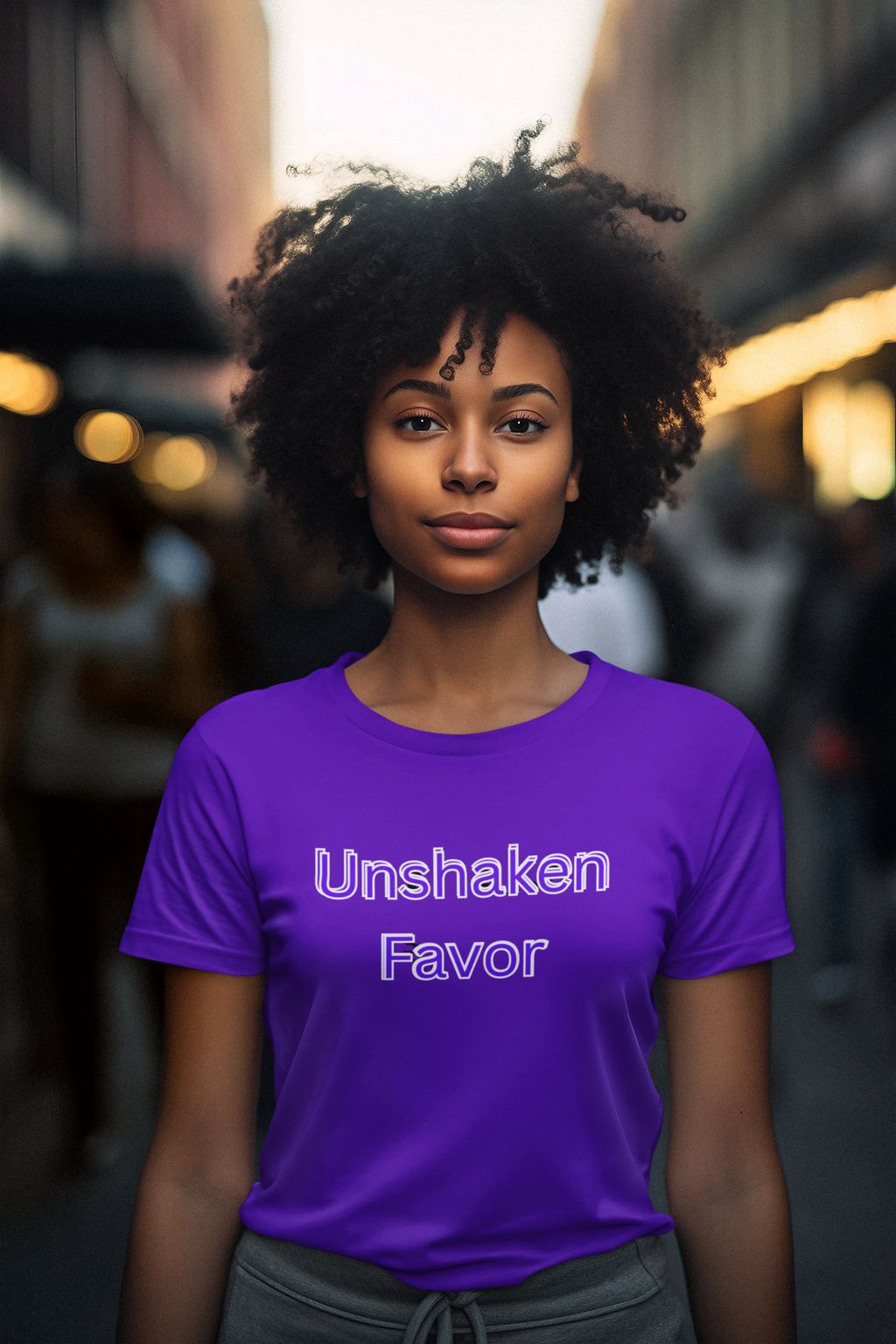 Inspirational T-Shirt - Unshaken Favor | Uplifting Faith Shirt