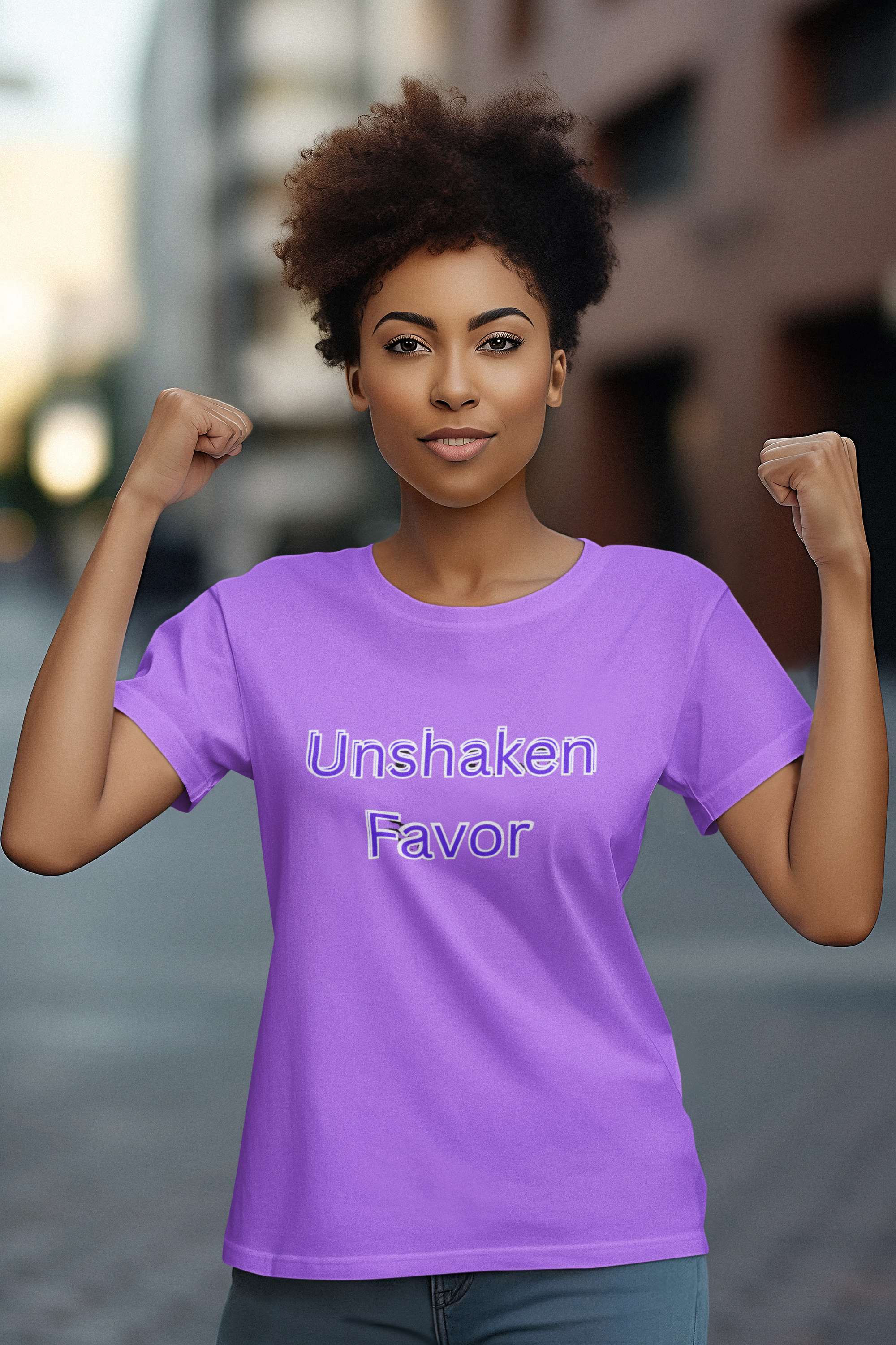 Inspirational T-Shirt - Unshaken Favor | Uplifting Faith Shirt