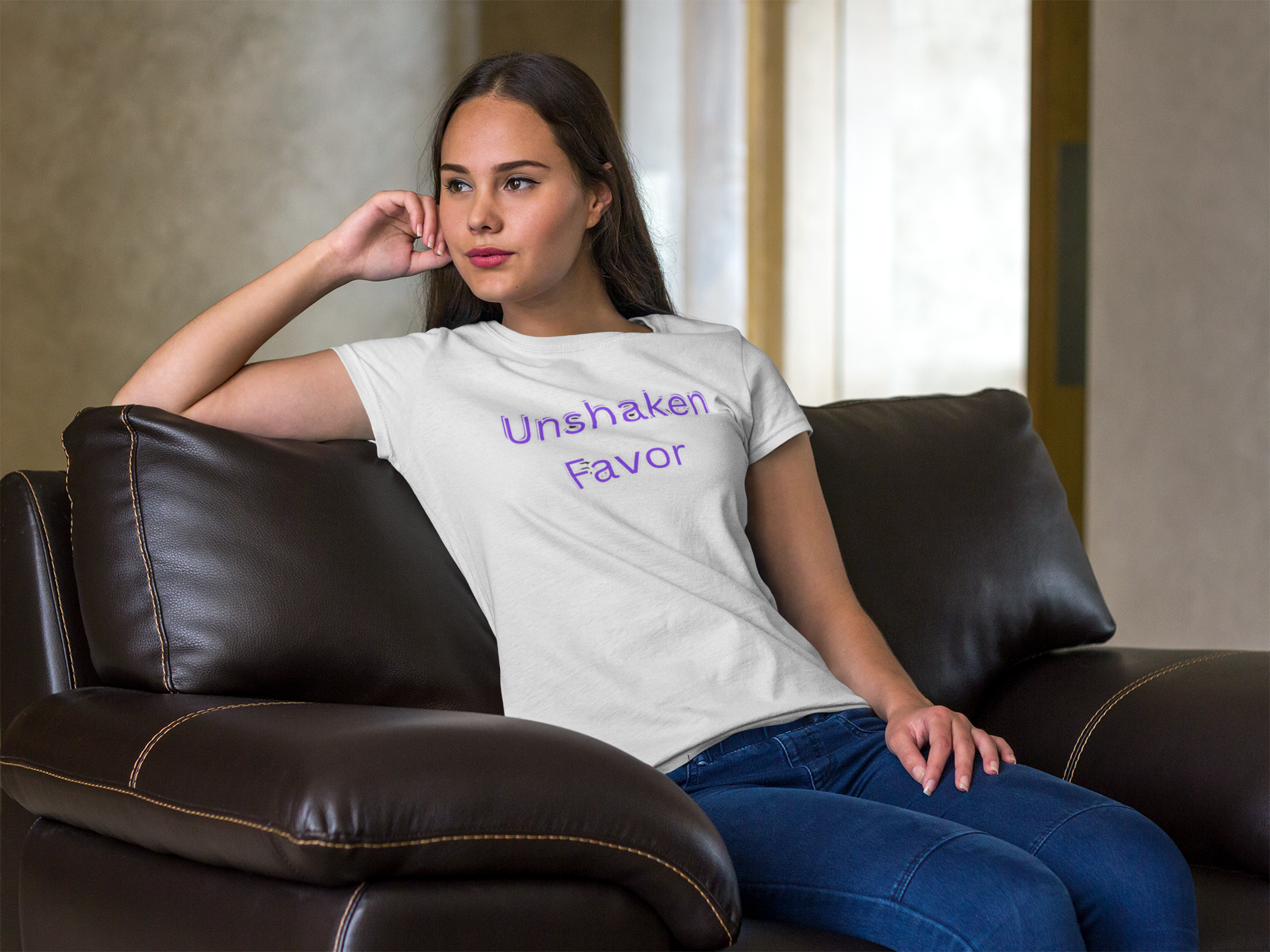 Inspirational T-Shirt - Unshaken Favor | Uplifting Faith Shirt
