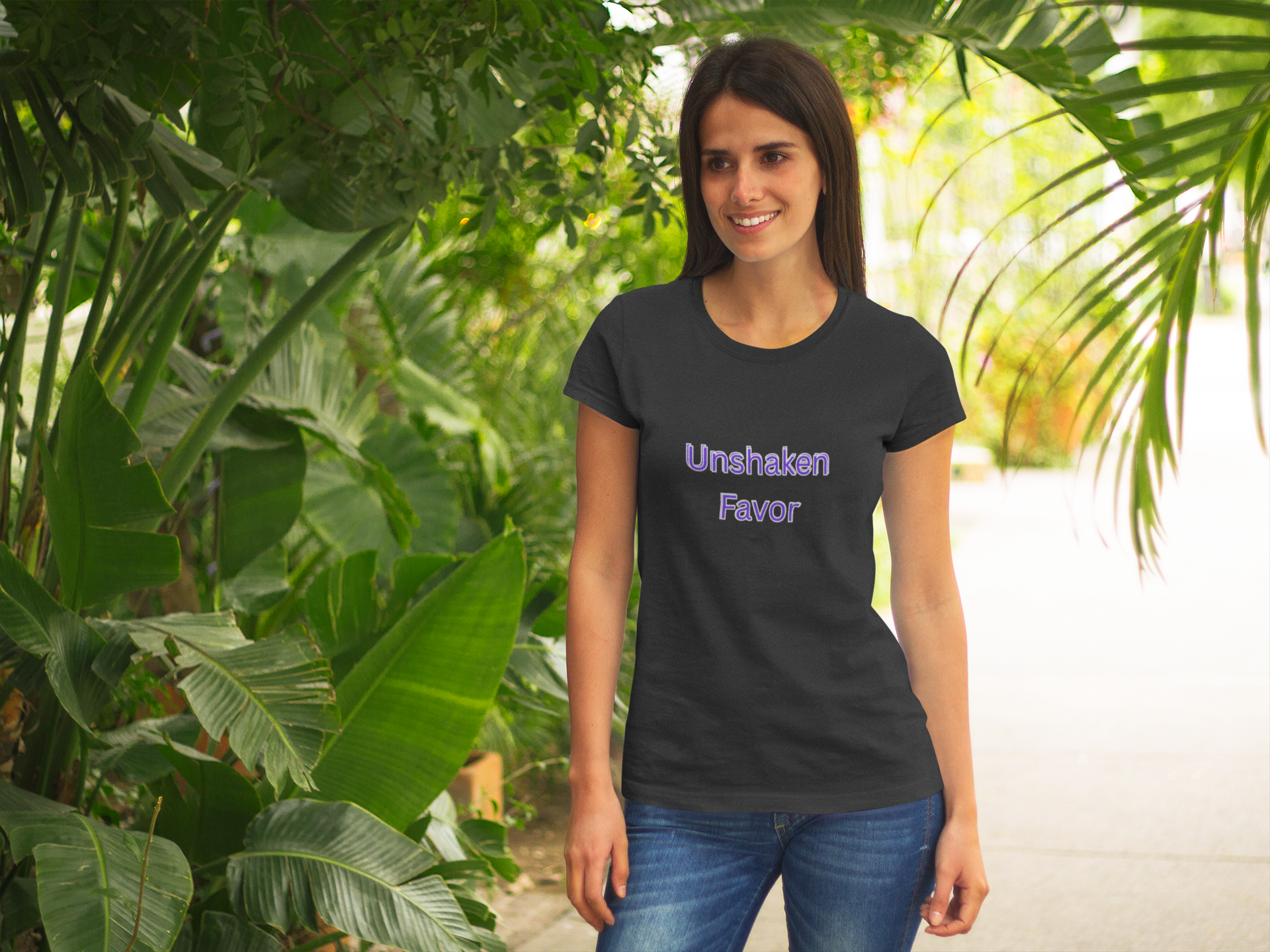 Inspirational T-Shirt - Unshaken Favor | Uplifting Faith Shirt